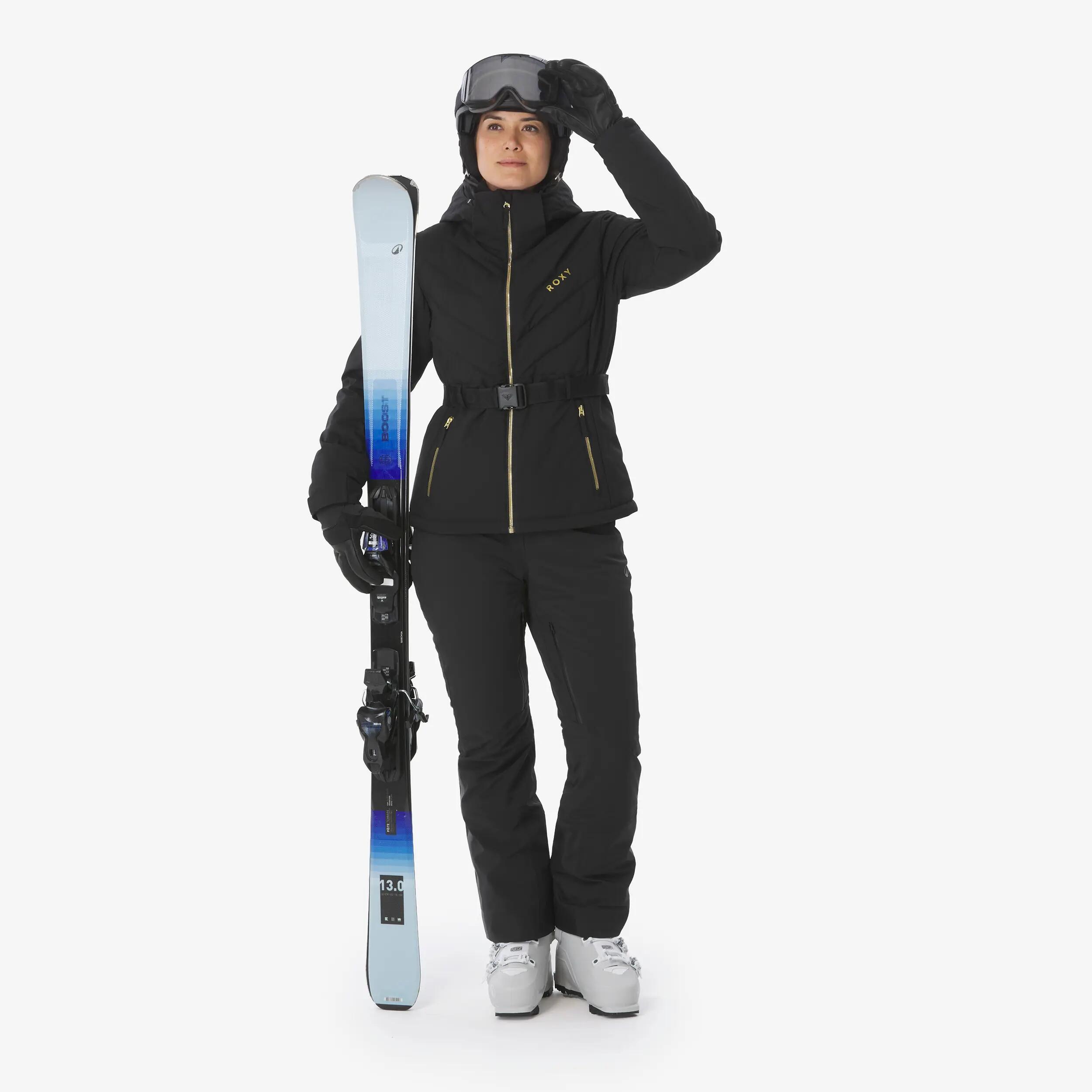Veste de ski et snowboard chaude femme, ROXY Snowbelt noir 5/15
