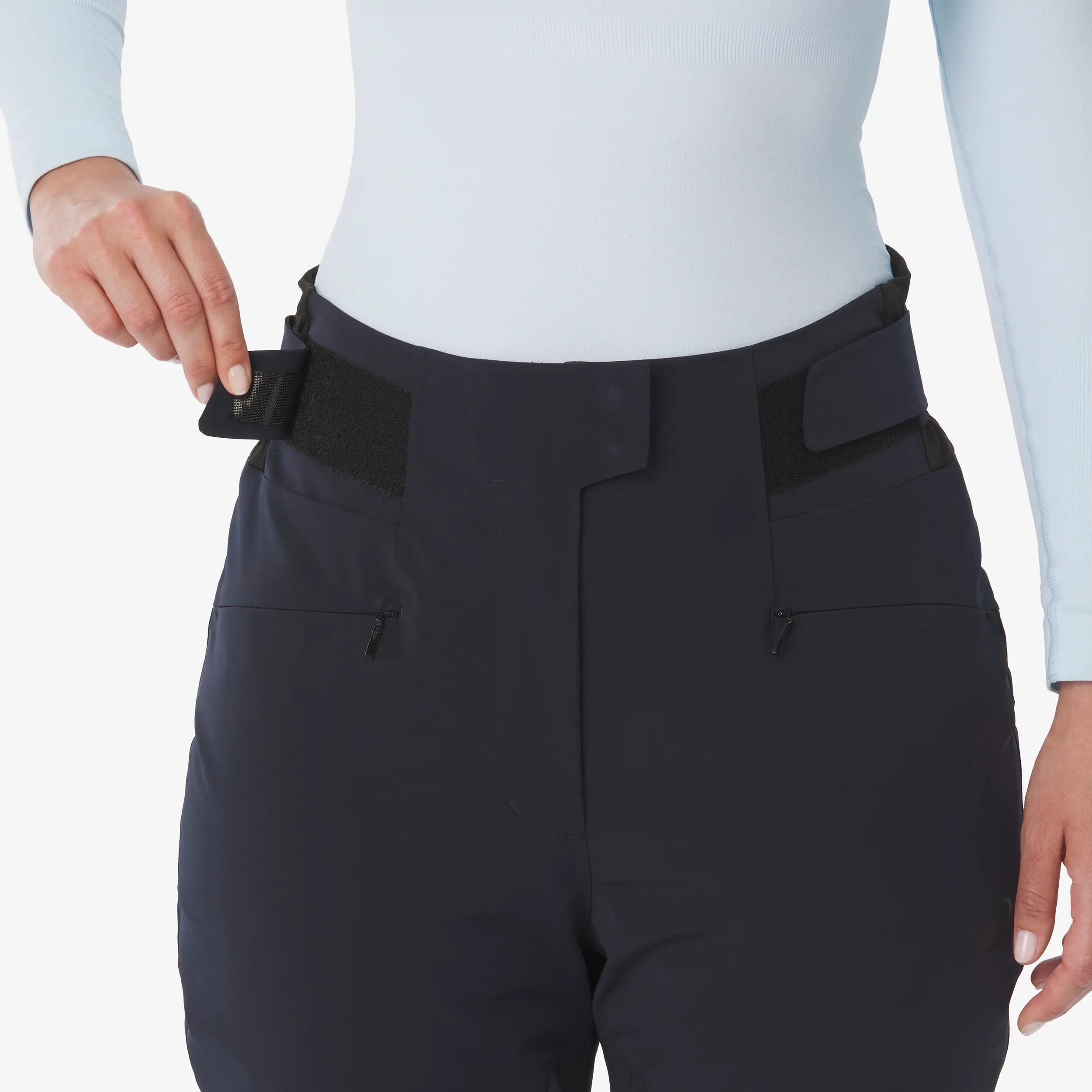Pantalons d'esquí impermeable dona SKP 900 blau fosc  8/15