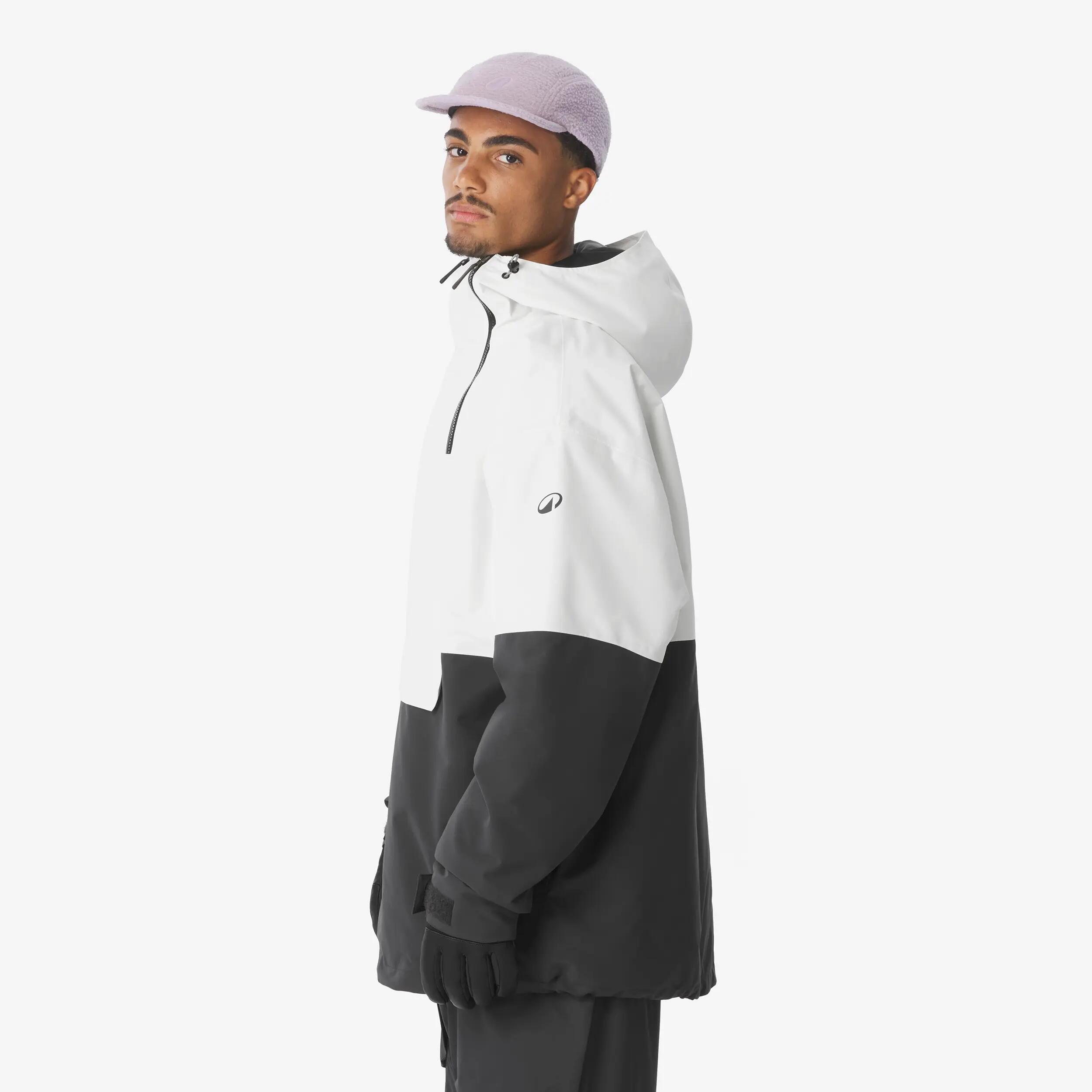 Giacca sci uomo ANORAK 500 nera e beige 7/30