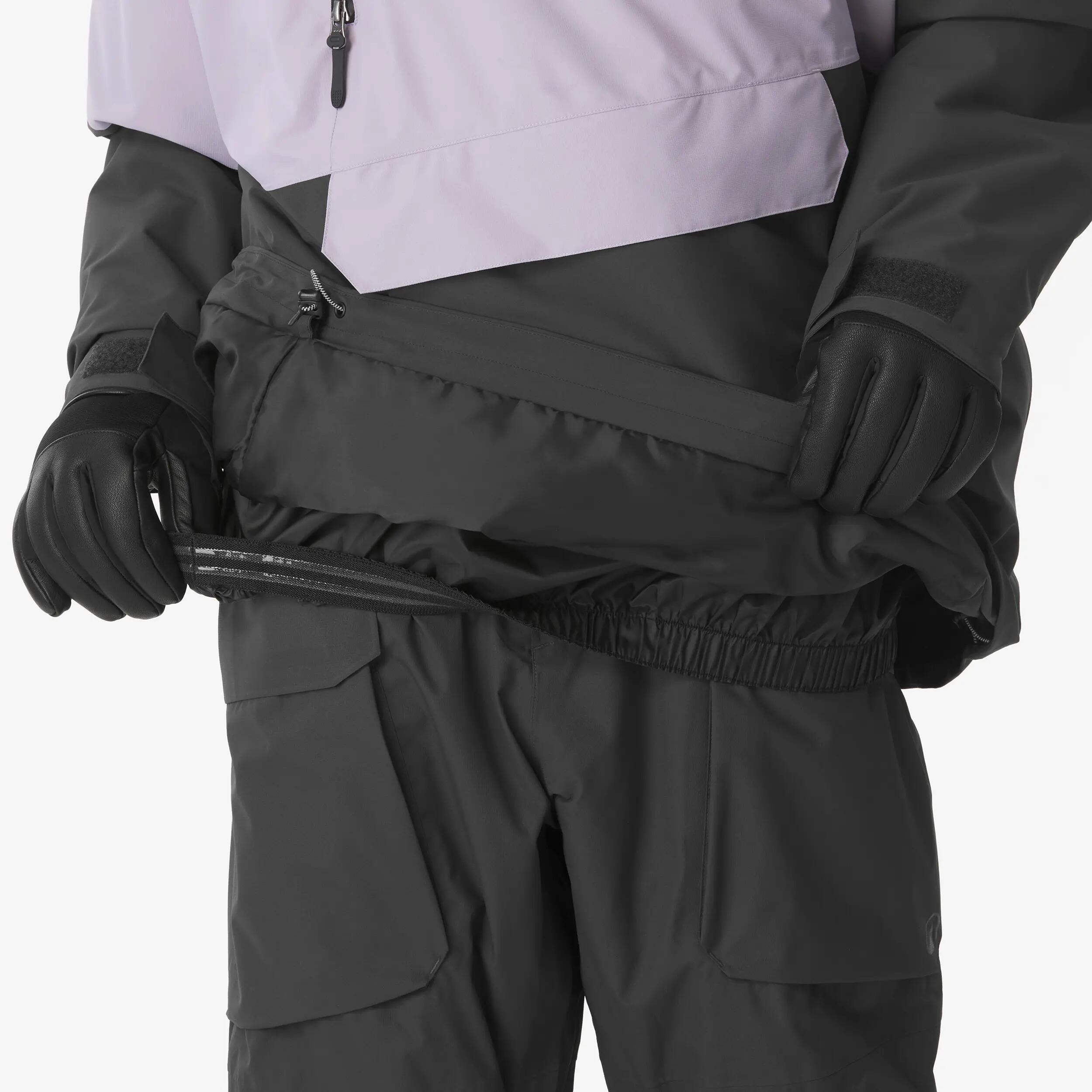 Giacca sci uomo ANORAK 500 nera e viola 17/28