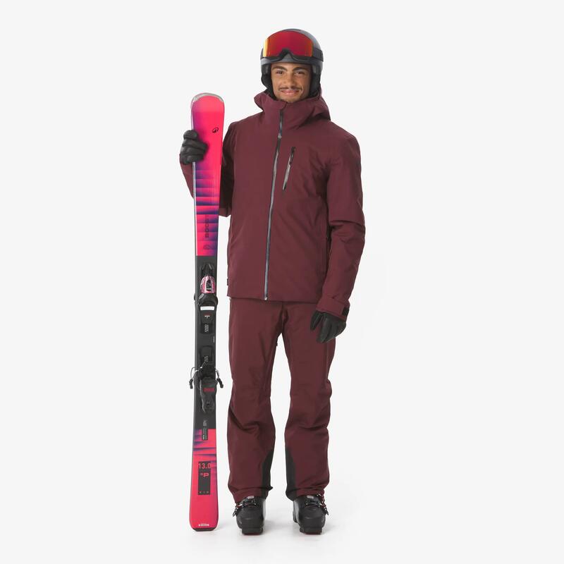 Erkek Kayak/Snowboard Montu - Bordo - 500