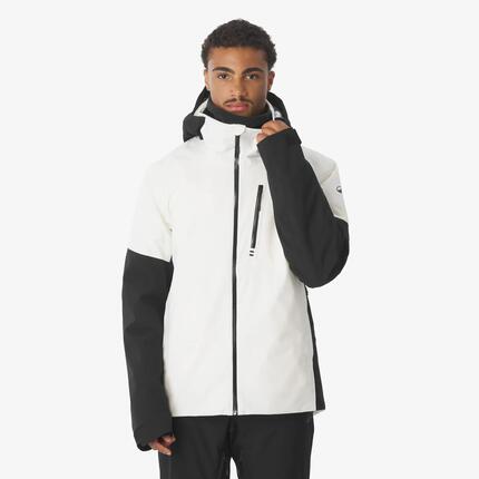 Veste de ski et de snowboard imperméable homme, 500 vert foncé