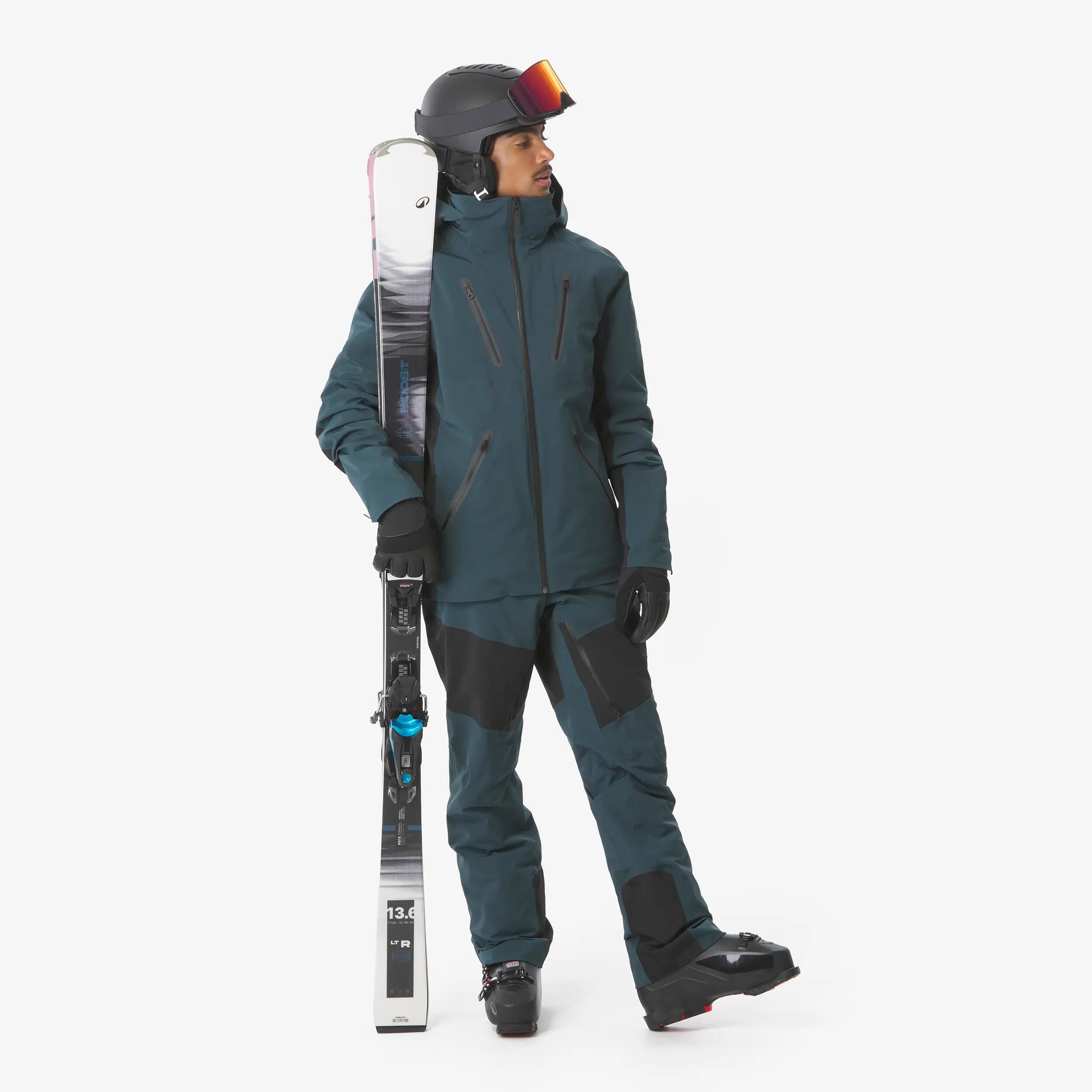 Calças Impermeáveis de Ski Homem SKP 900 Verde/Preto 5/21