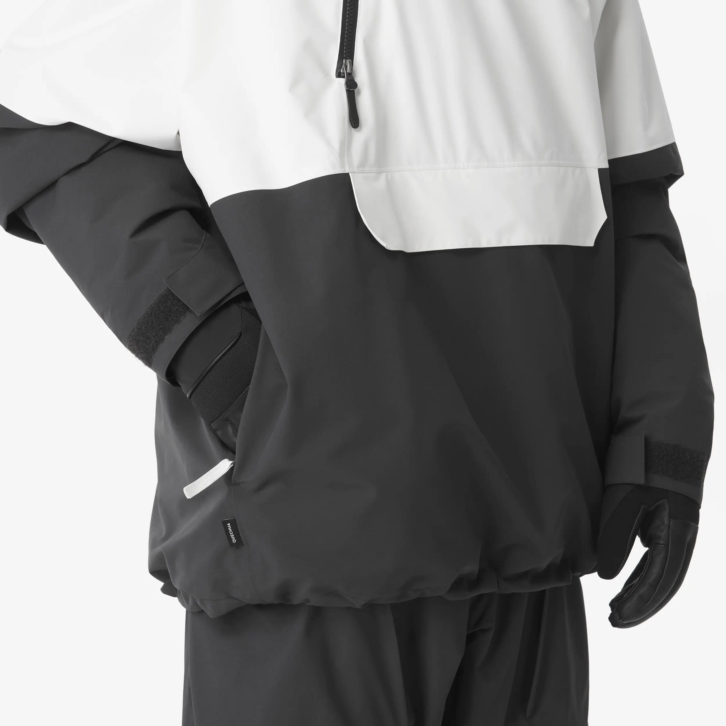 Giacca sci uomo ANORAK 500 nera e beige 15/30