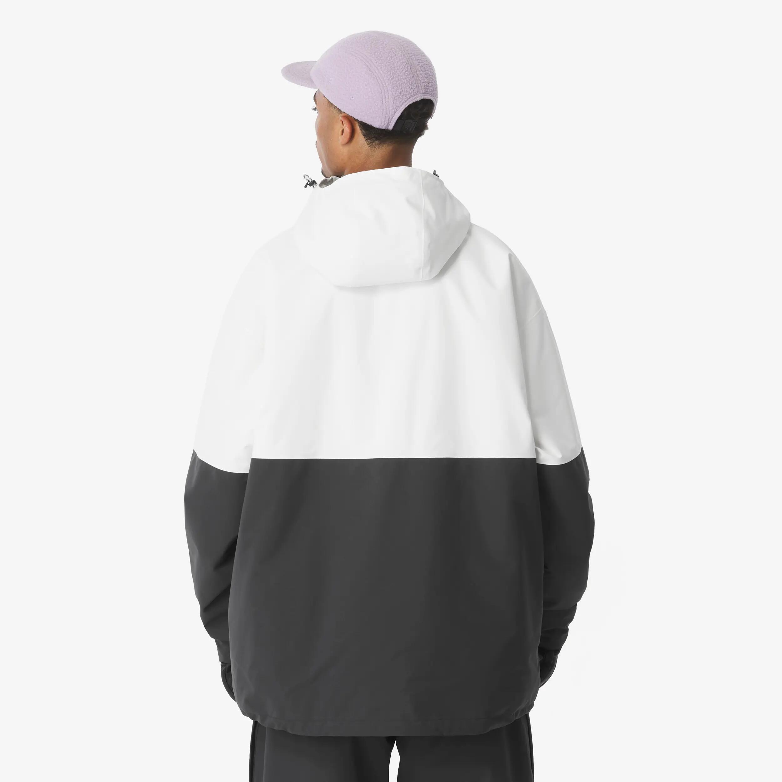 Giacca sci uomo ANORAK 500 nera e beige 8/30