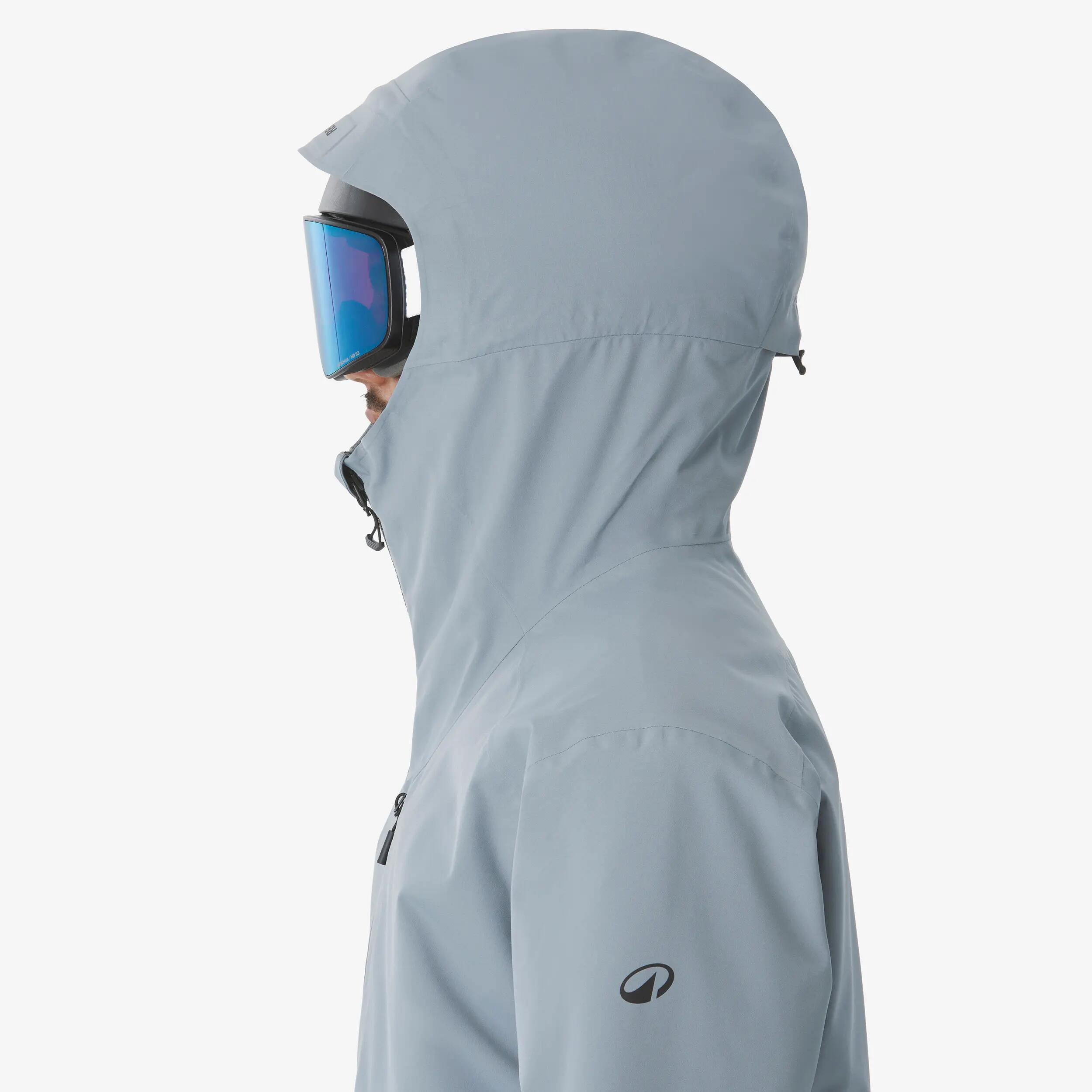 Pánská prodyšná hřejivá lyžařská a snowboardová bunda 500 AM 7/16