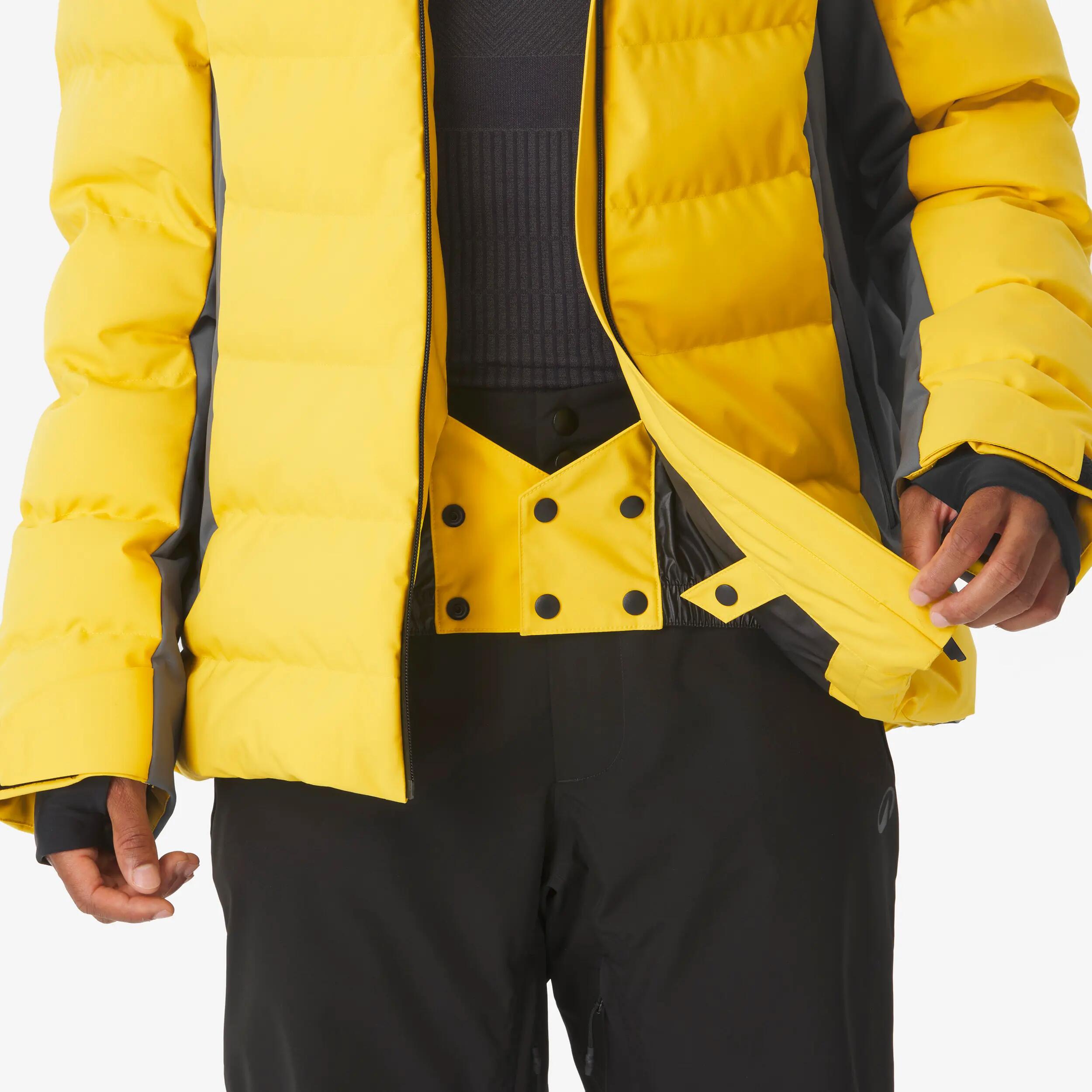 Veste de ski chaude et imperméable homme, Colmar Easy On jaune 9/11
