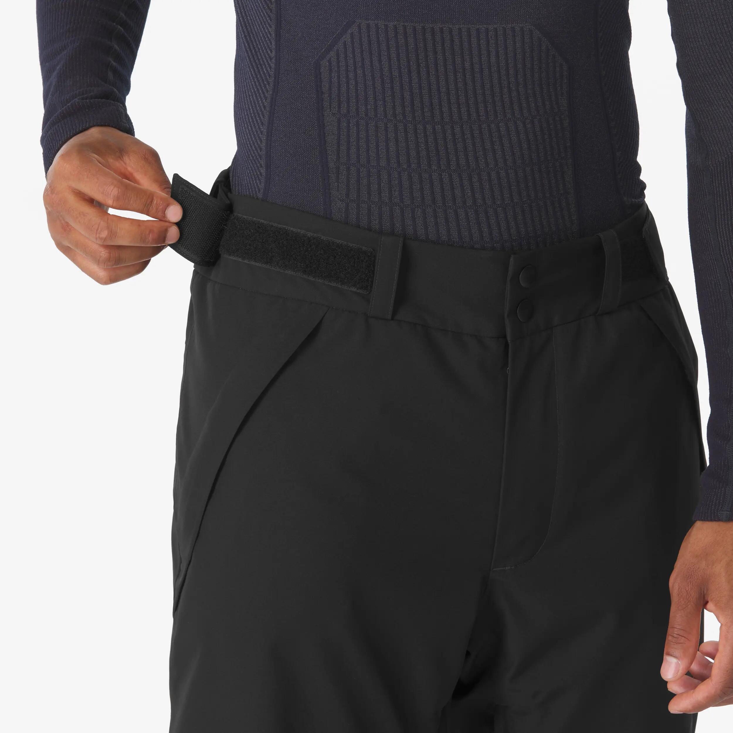 Pantaloni sci uomo 100 neri 9/24