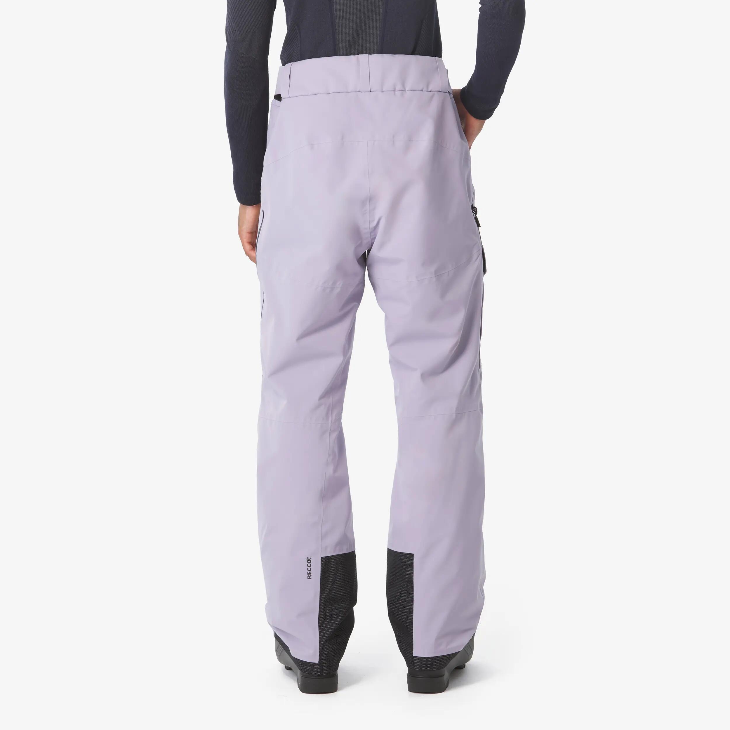 Calças impermeáveis e respiráveis de ski e snowboard homem, violeta 5/25