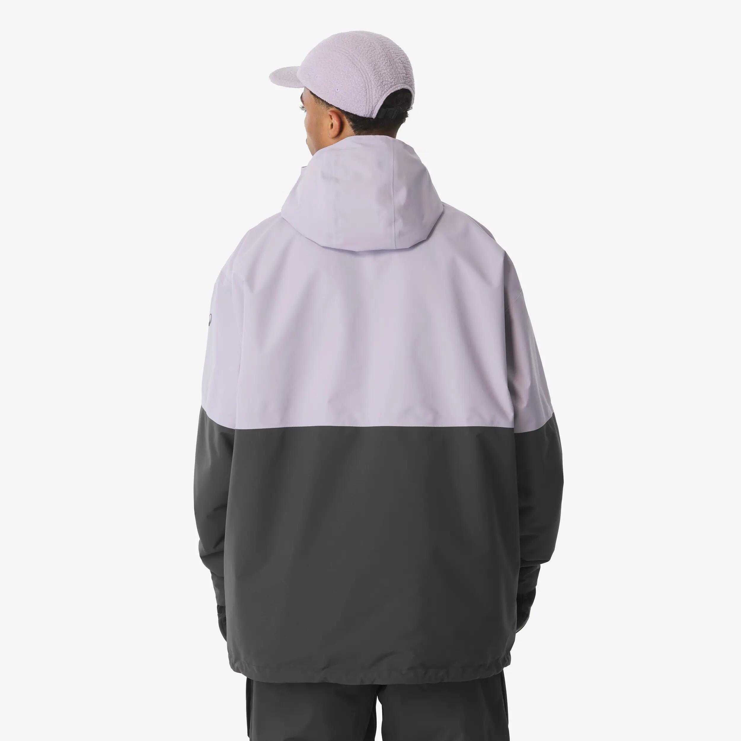 Giacca sci uomo ANORAK 500 nera e viola 8/28