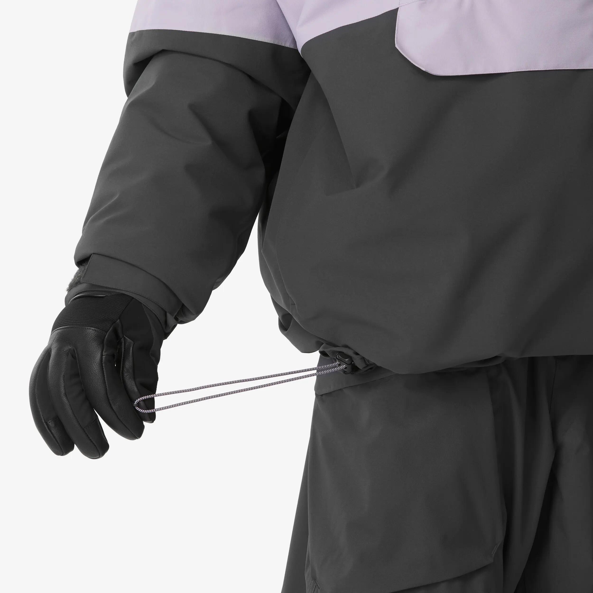 Giacca sci uomo ANORAK 500 nera e viola 15/28