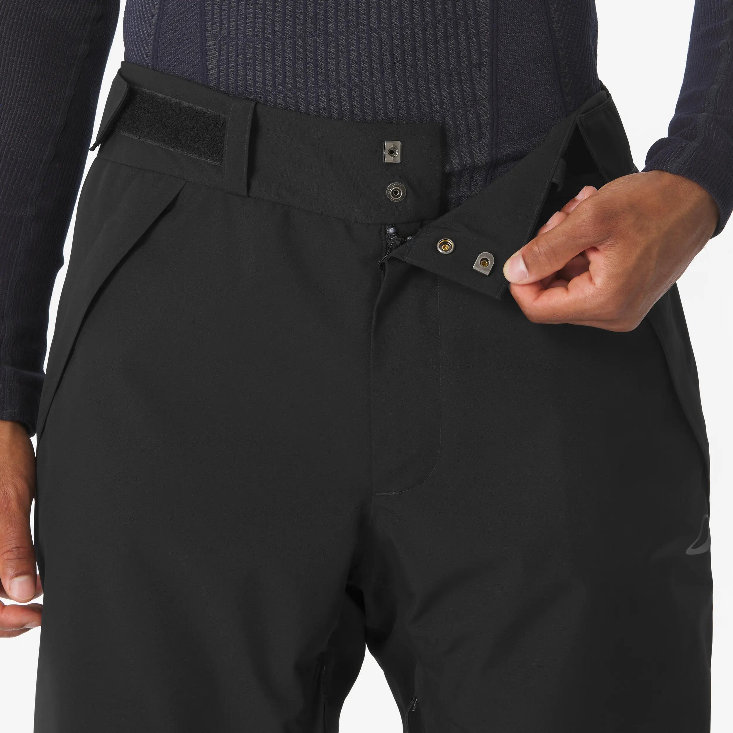 Pantaloni sci uomo 100 neri 10/24