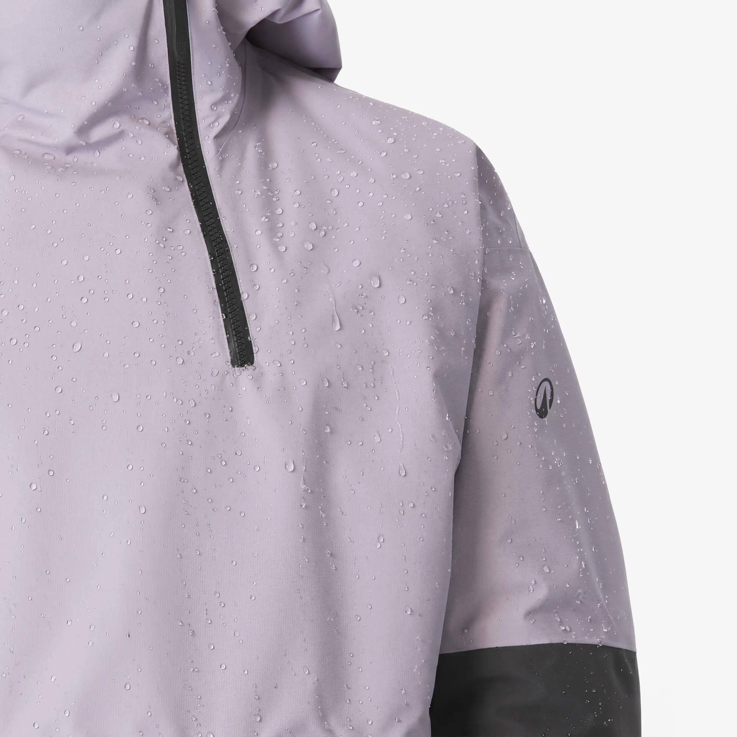 Giacca sci uomo ANORAK 500 nera e viola 16/28