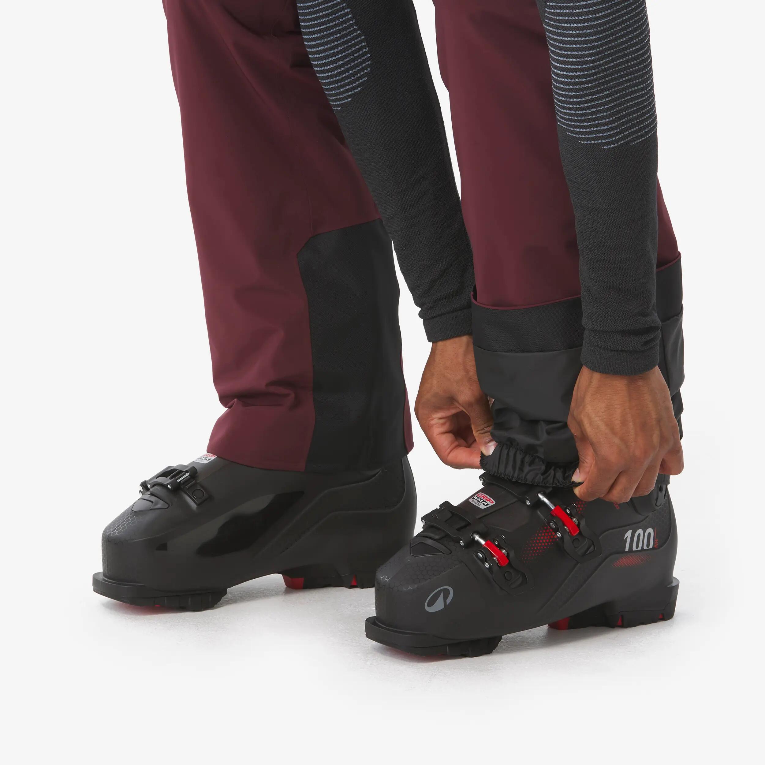 Calças Impermeáveis de Ski Homem SKP 900 Bordô 10/23