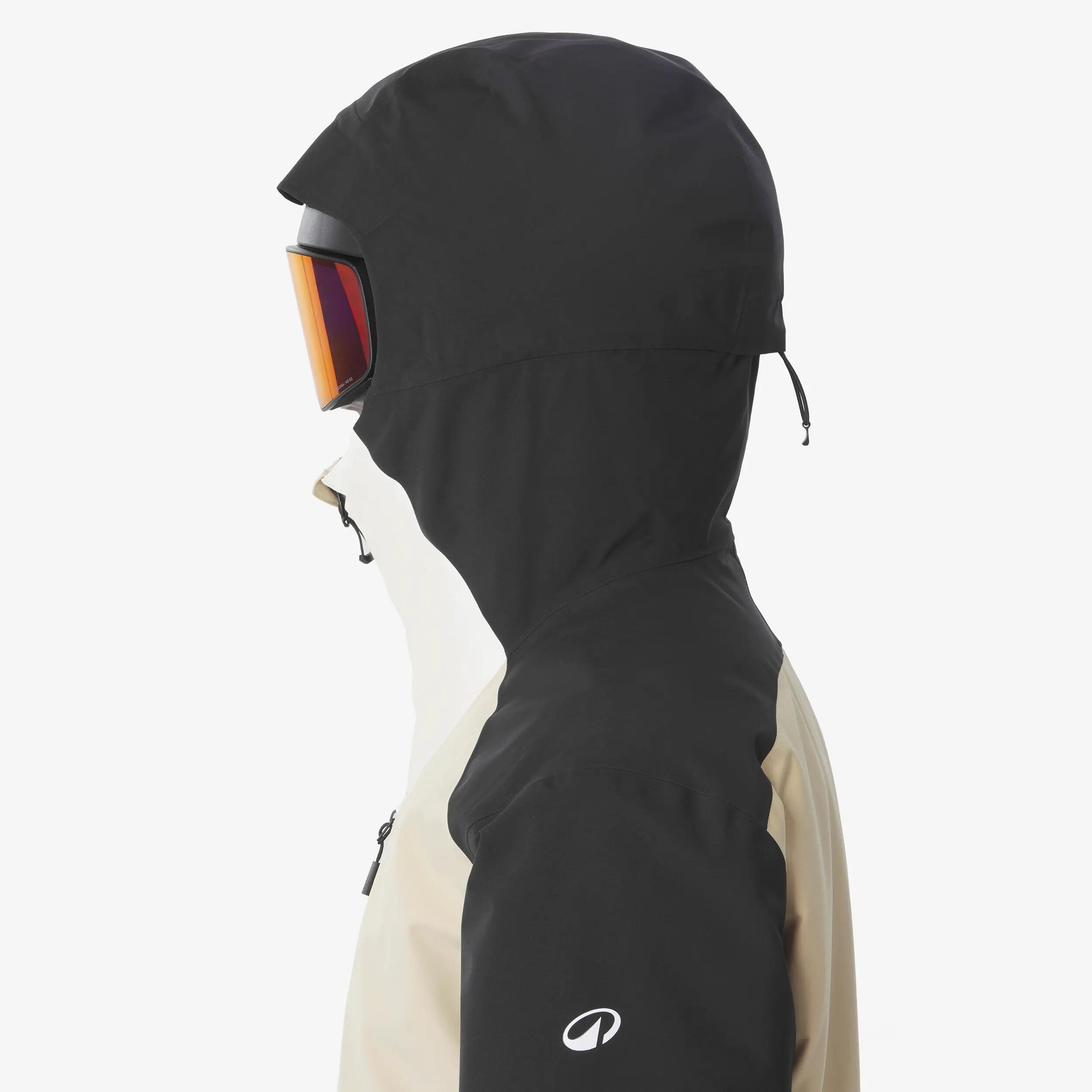 Casaco de Ski e Snowboard Quente e Respirável All Mountain Homem AM 500 Bege 8/27
