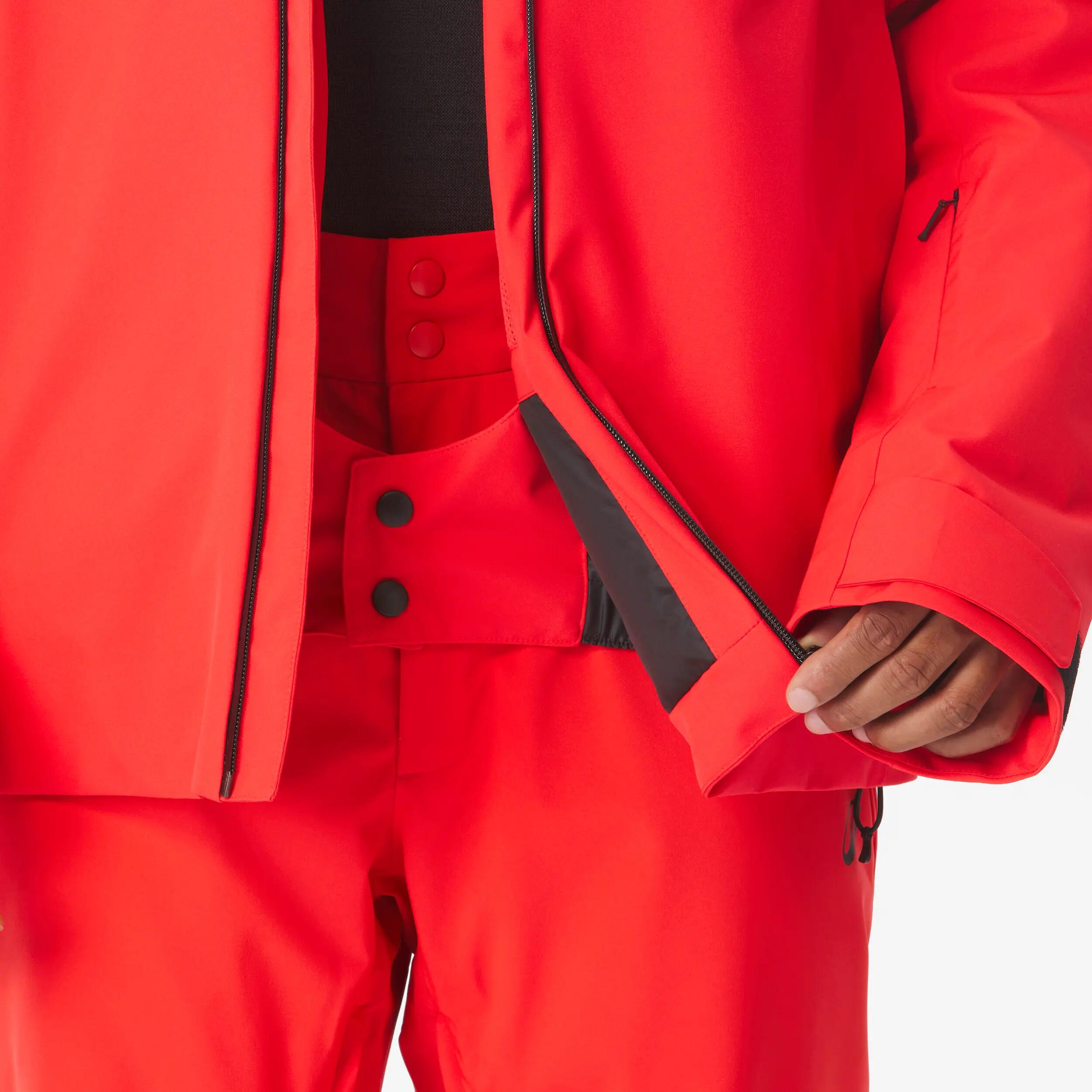 Casaco impermeável de ski e de snowboard homem, 500 vermelho 12/15