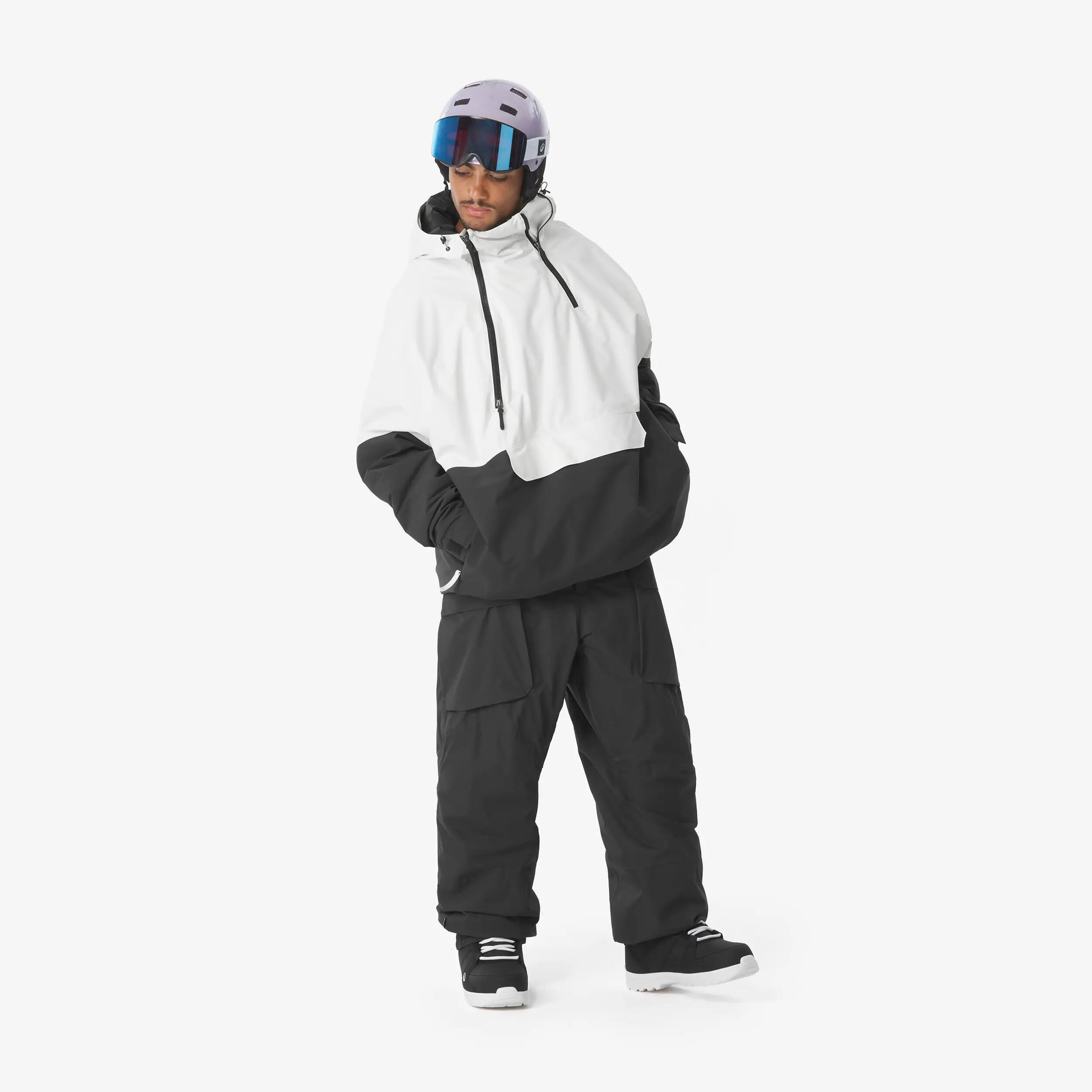 Giacca sci uomo ANORAK 500 nera e beige 6/30