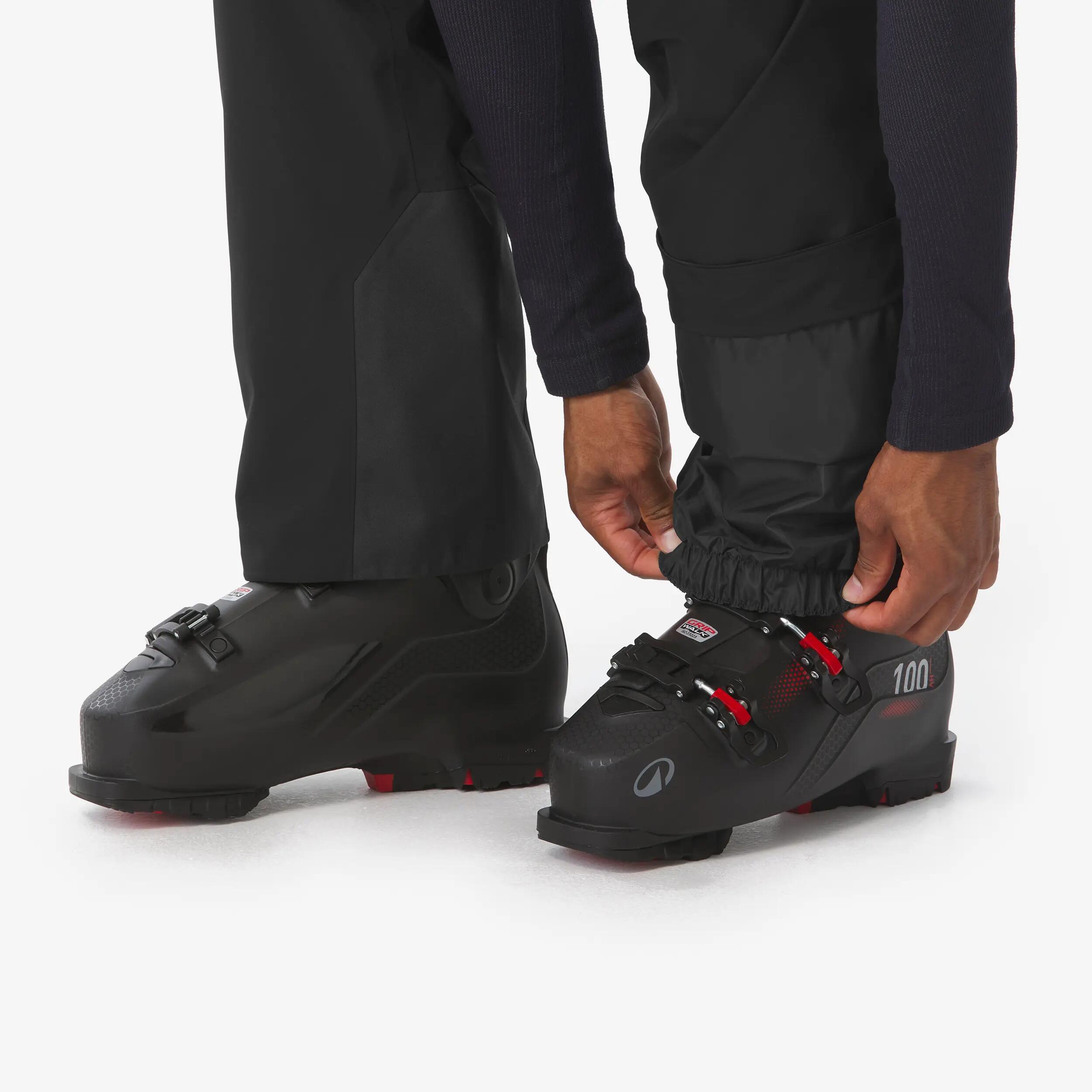 Pantaloni sci uomo 100 neri 12/24
