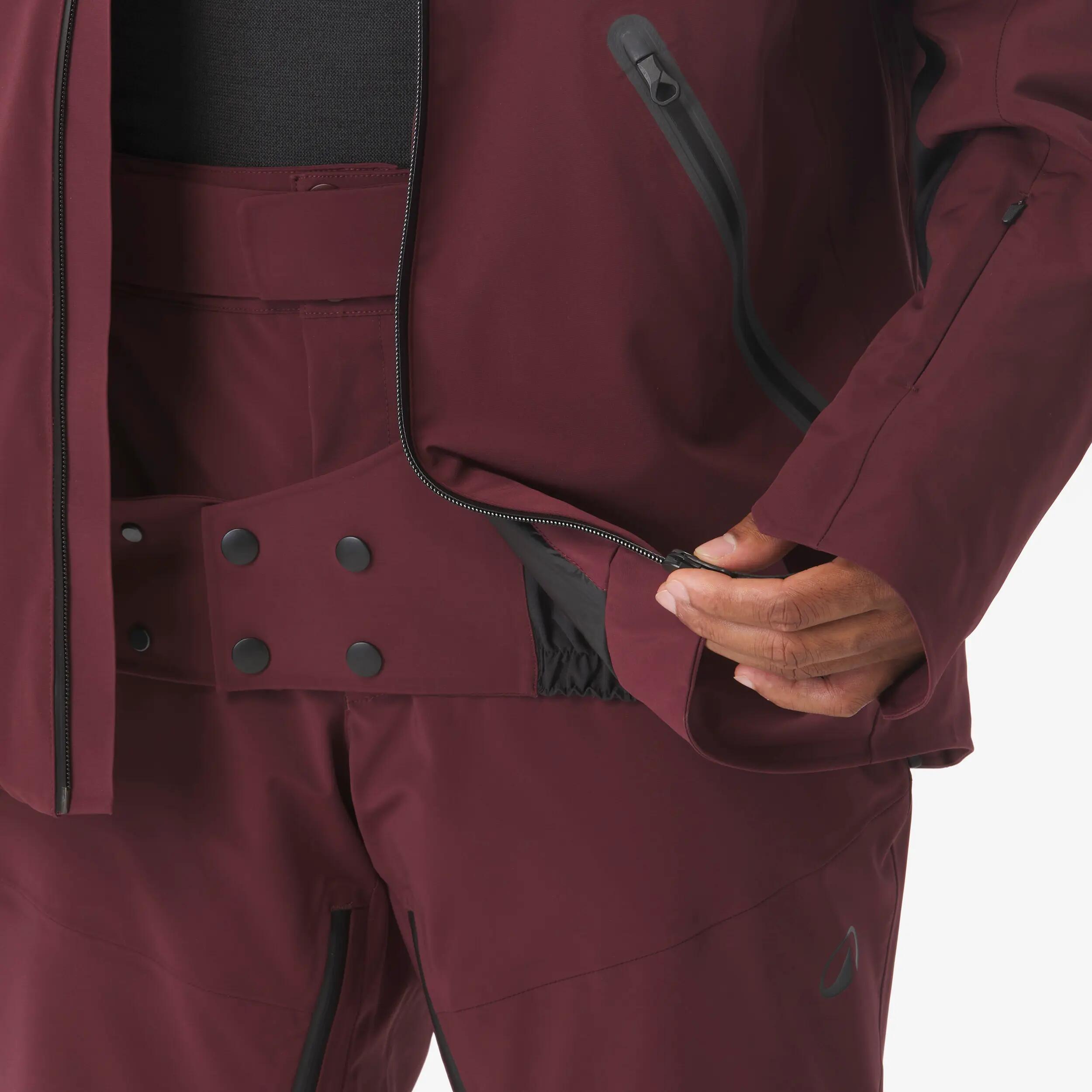 Jaqueta d'esquí impermeable i transpirable home SKP 900, bordeus  16/30