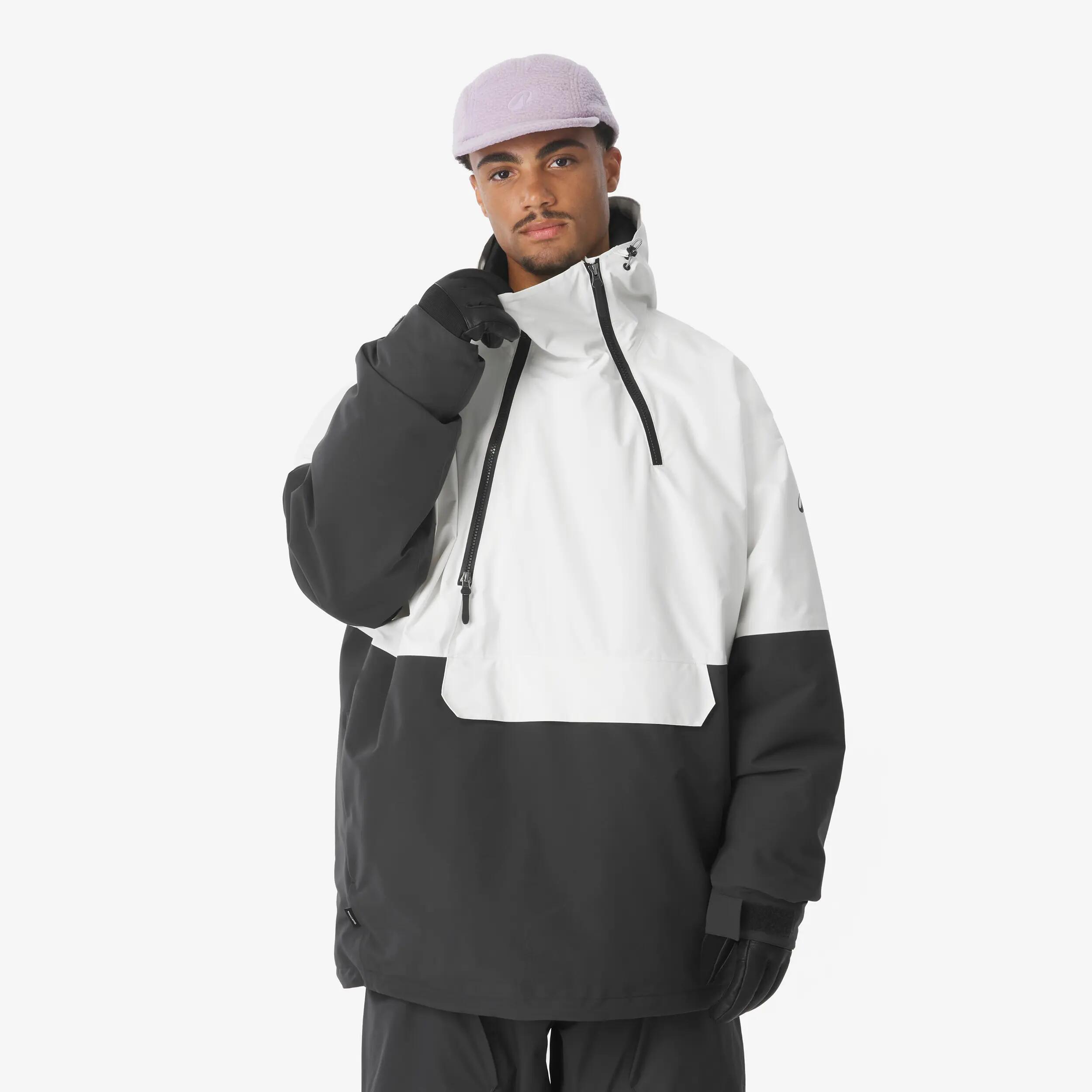 Giacca sci uomo ANORAK 500 nera e beige 3/30