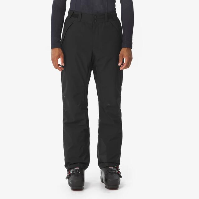 Pantaloni impermeabili de schi și snowboard, 500 Negru Bărbați