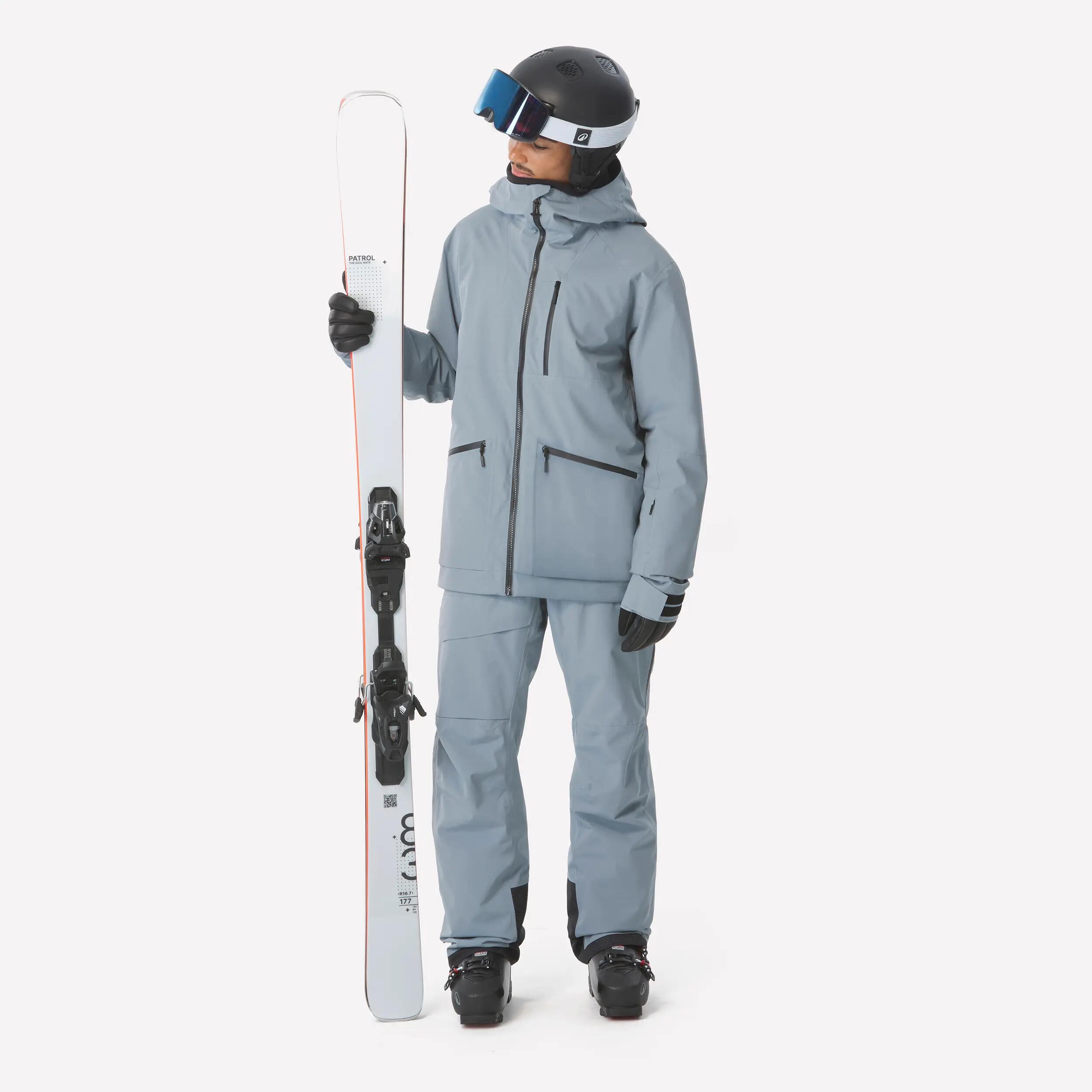Pánská prodyšná hřejivá lyžařská a snowboardová bunda 500 AM 3/16
