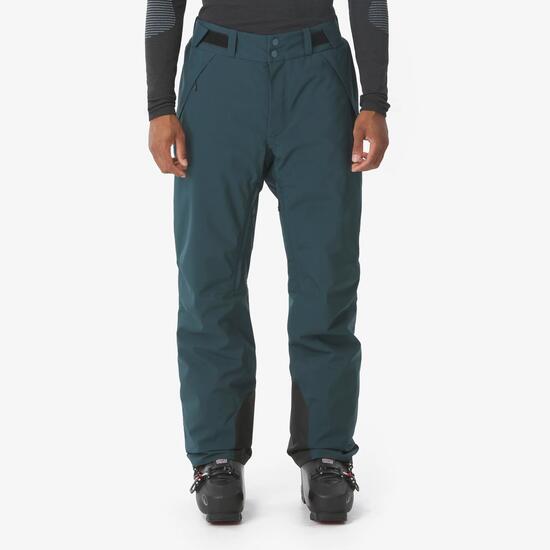 Pantalon de ski et de snowboard imperméable homme, 500 vert foncé
