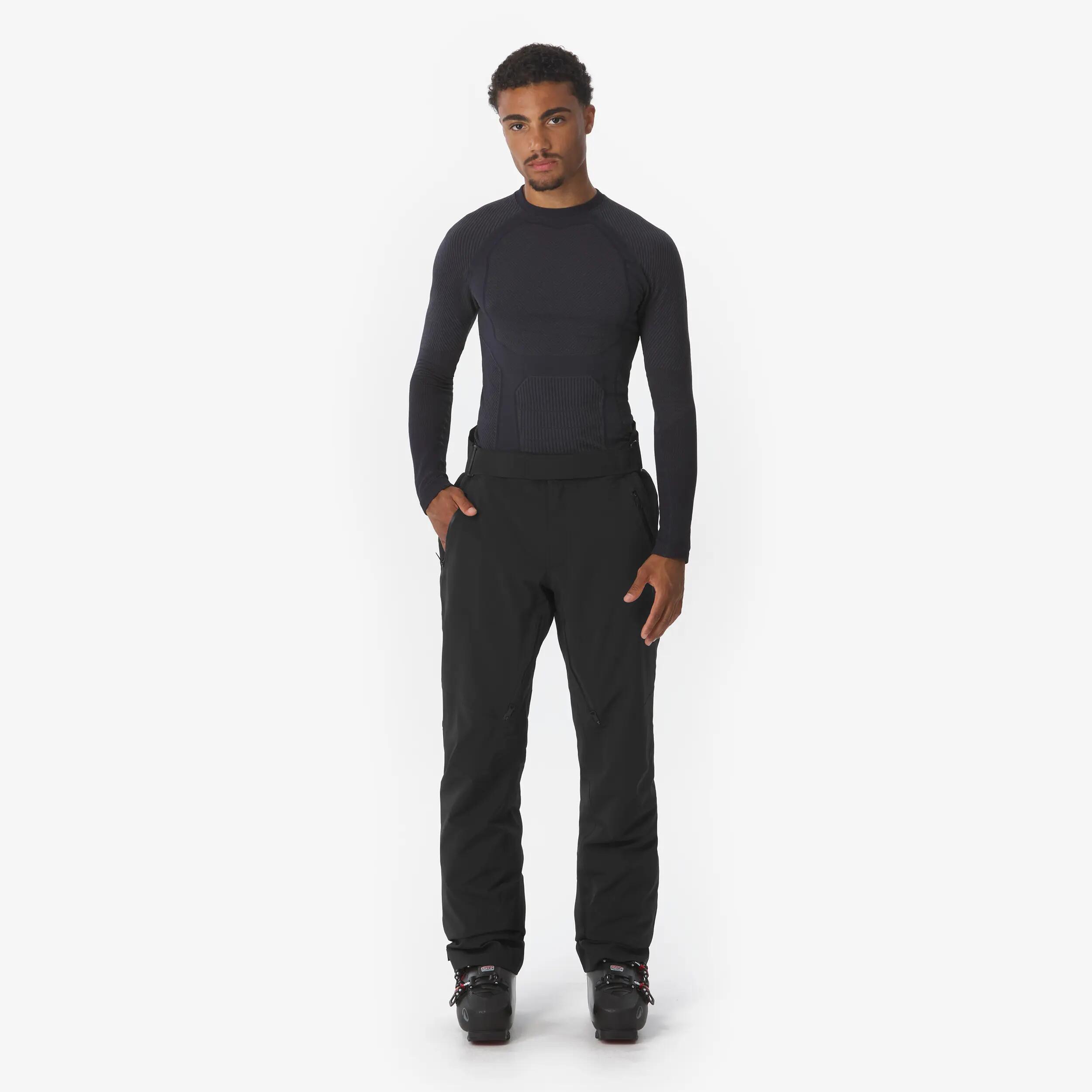 Pantaloni sci uomo 100 neri 3/24