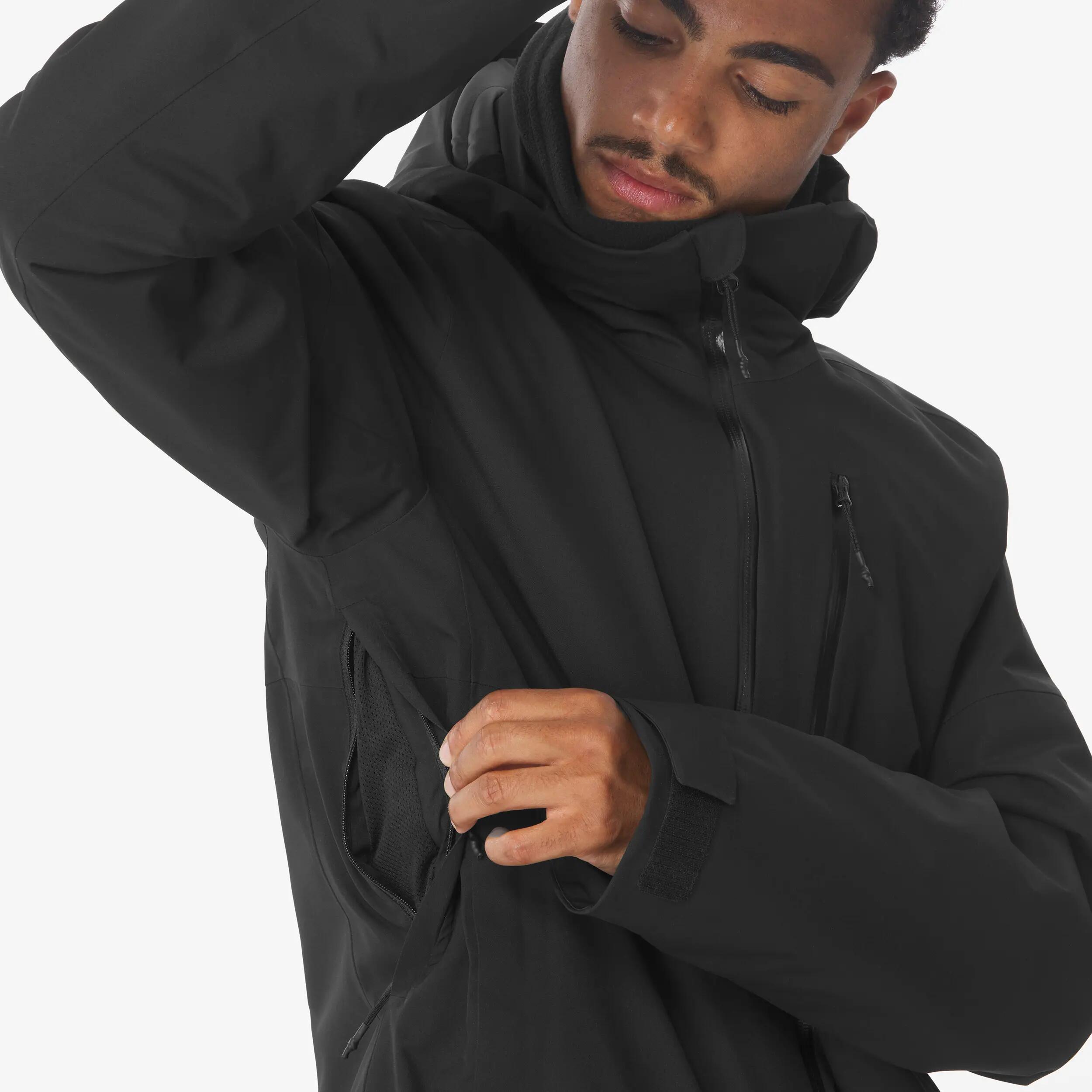 Giacca sci uomo 500 nera 7/23