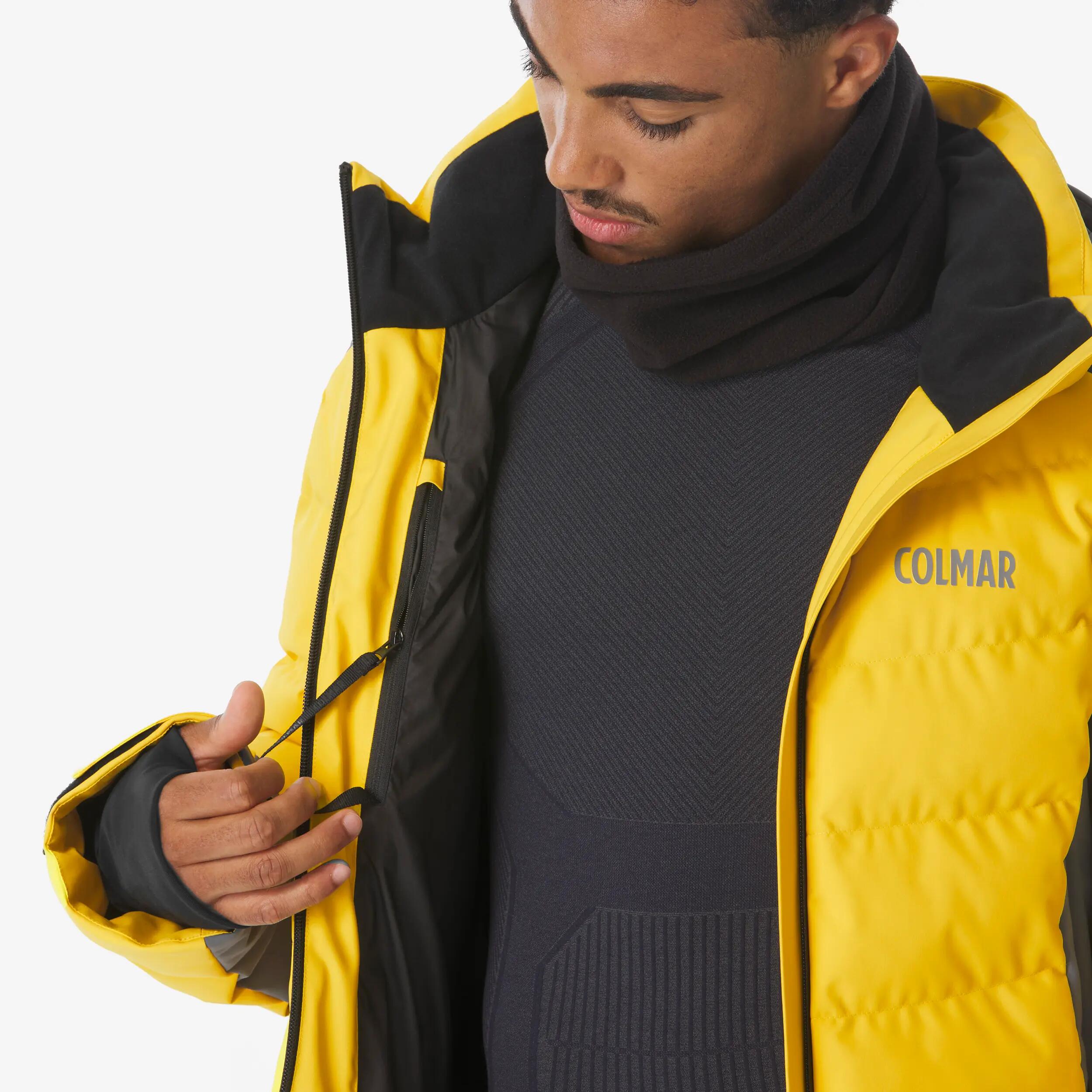 Veste de ski chaude et imperméable homme, Colmar Easy On jaune 10/11
