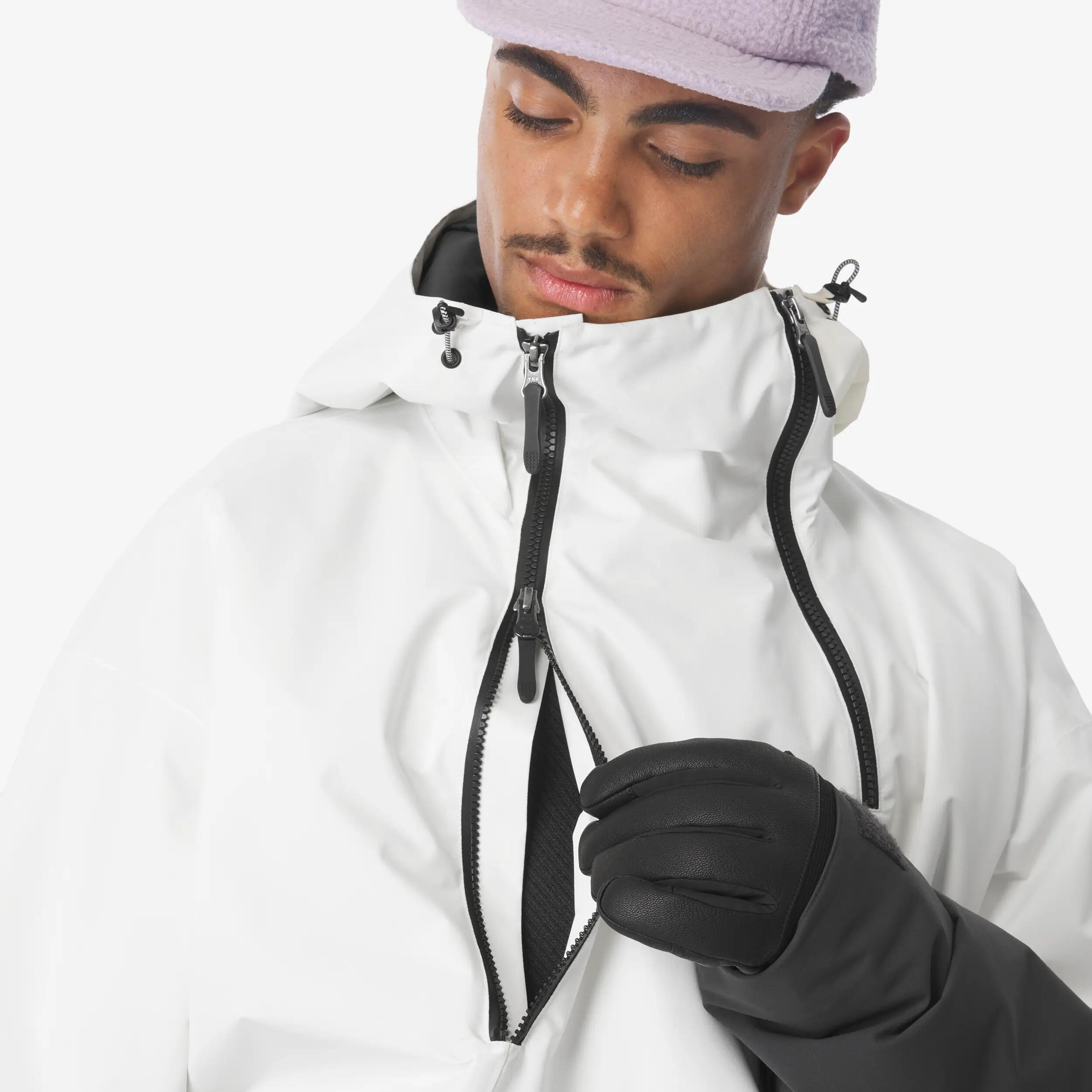 Giacca sci uomo ANORAK 500 nera e beige 11/30