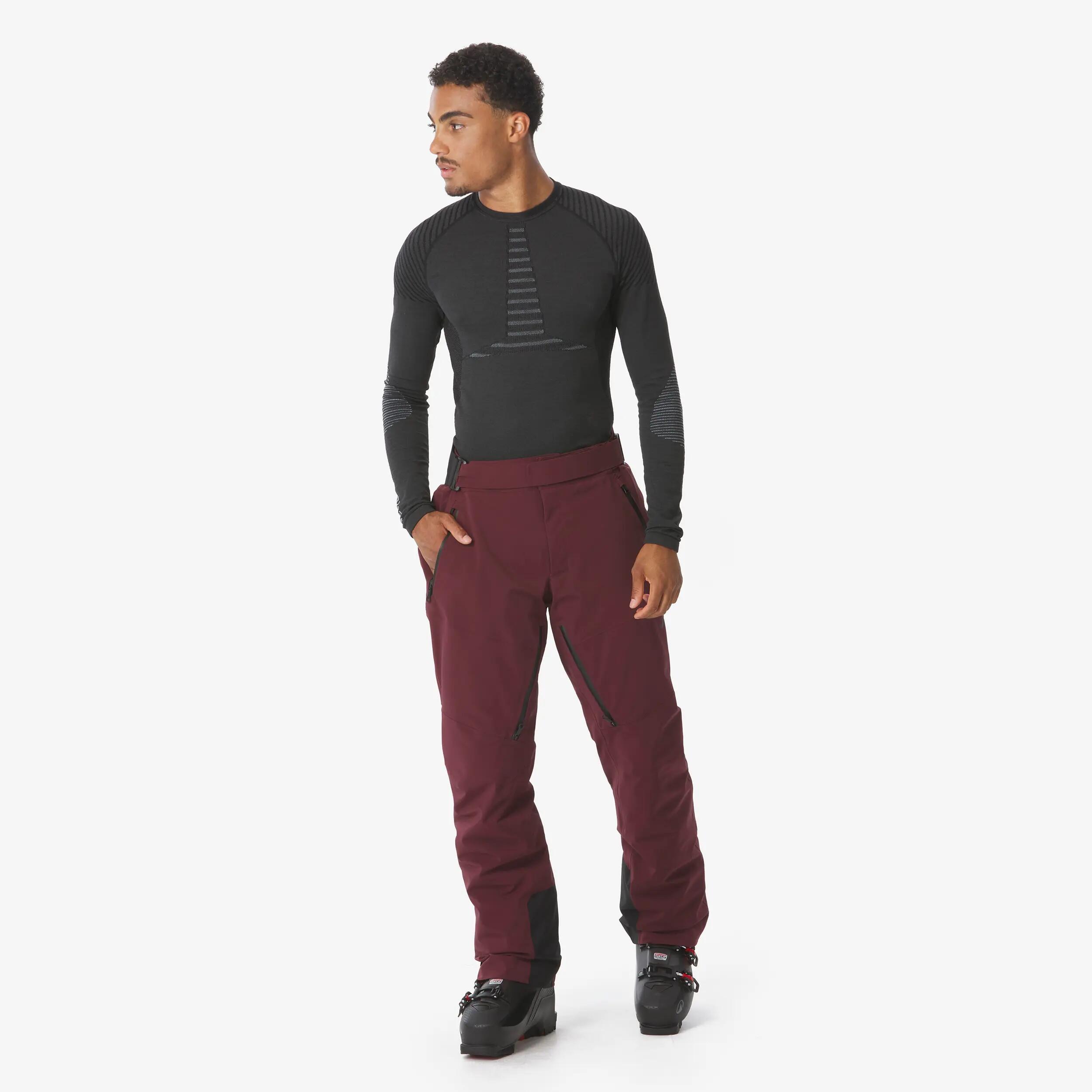 Calças Impermeáveis de Ski Homem SKP 900 Bordô 3/23