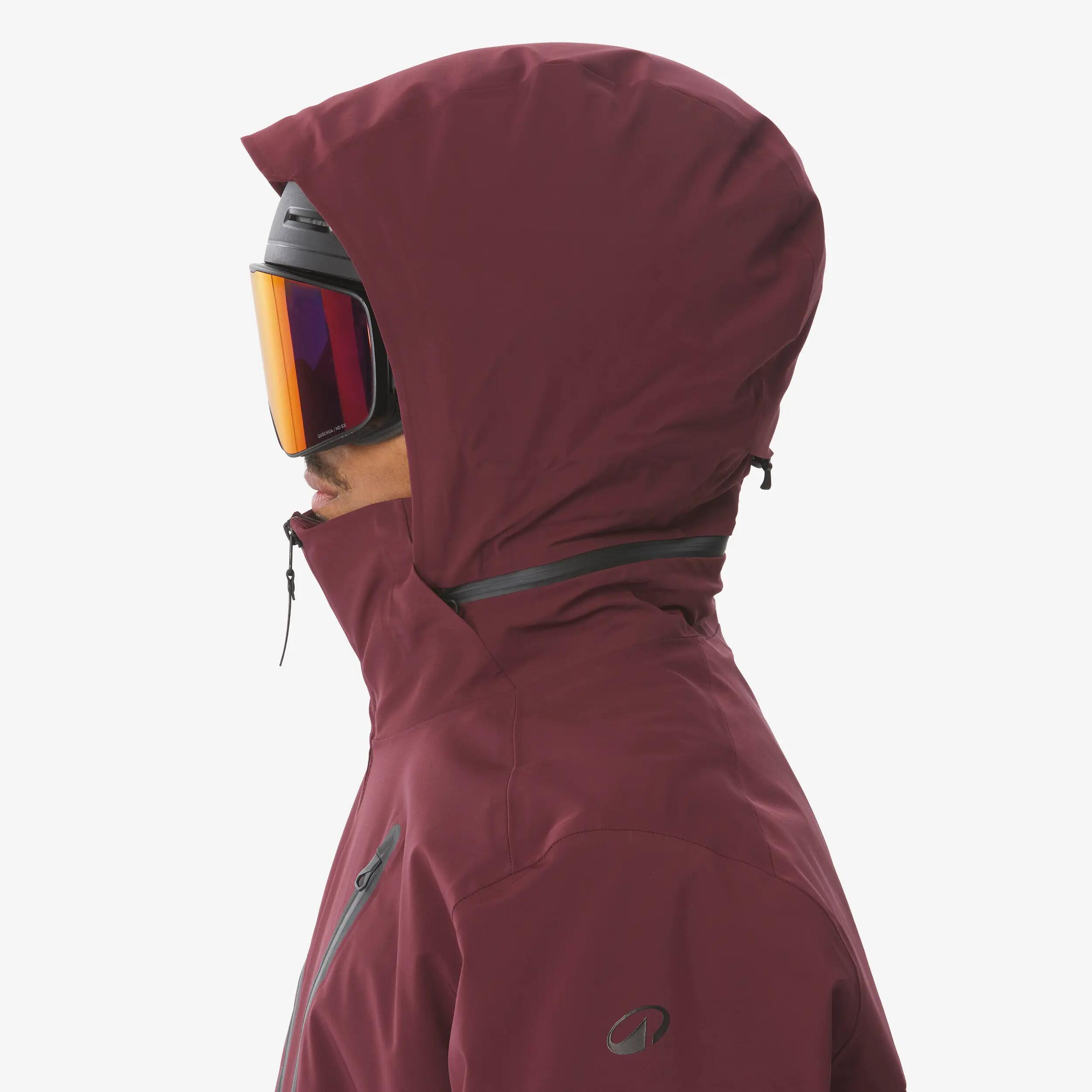 Jaqueta d'esquí impermeable i transpirable home SKP 900, bordeus  8/30