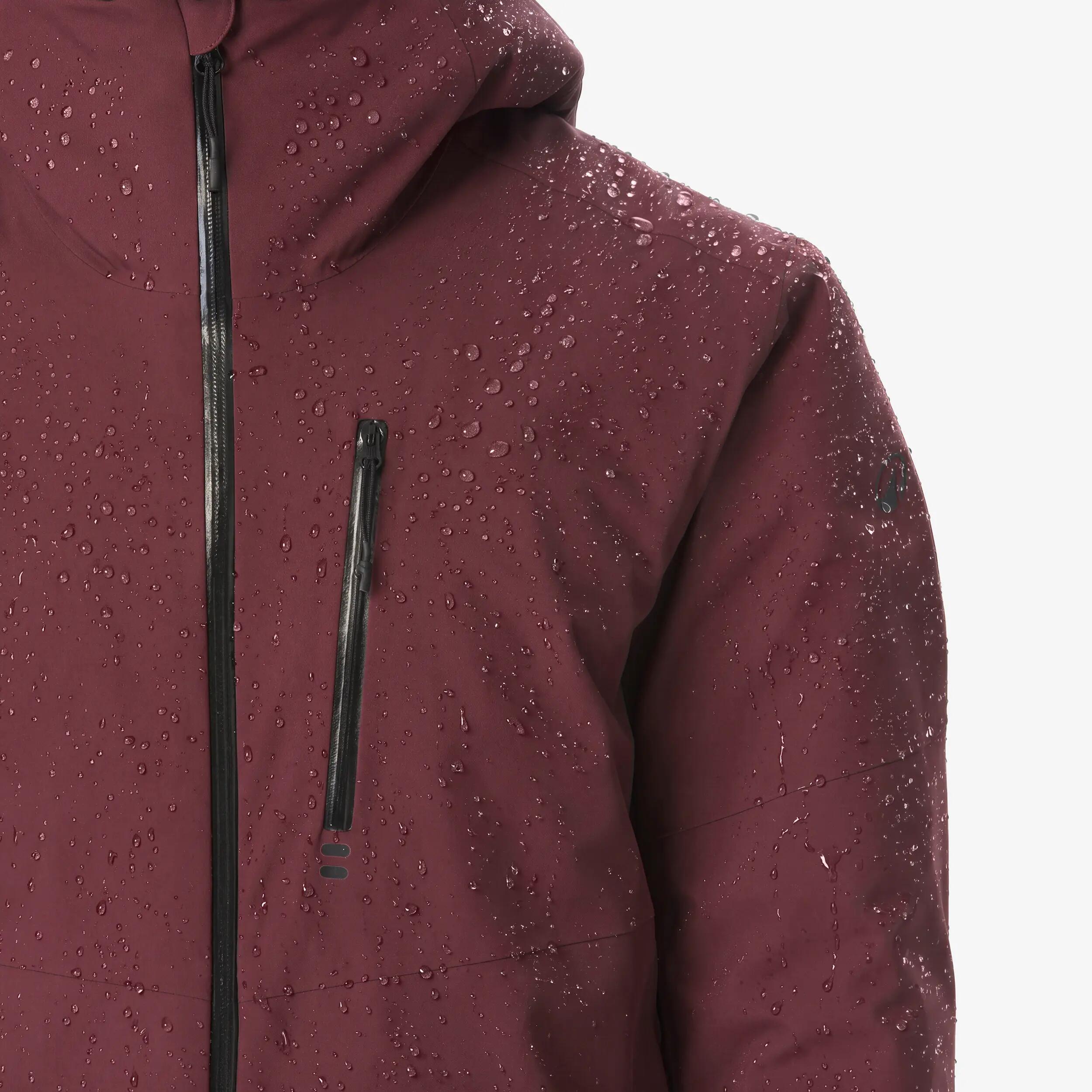 Jaqueta d'esquí snowboard impermeable home 500 bordeus  13/14
