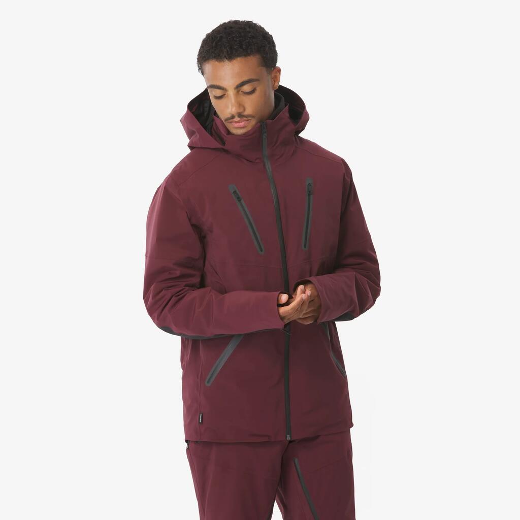 Skijacke Herren wasserdicht atmungsaktiv - SKP 900 bordeaux