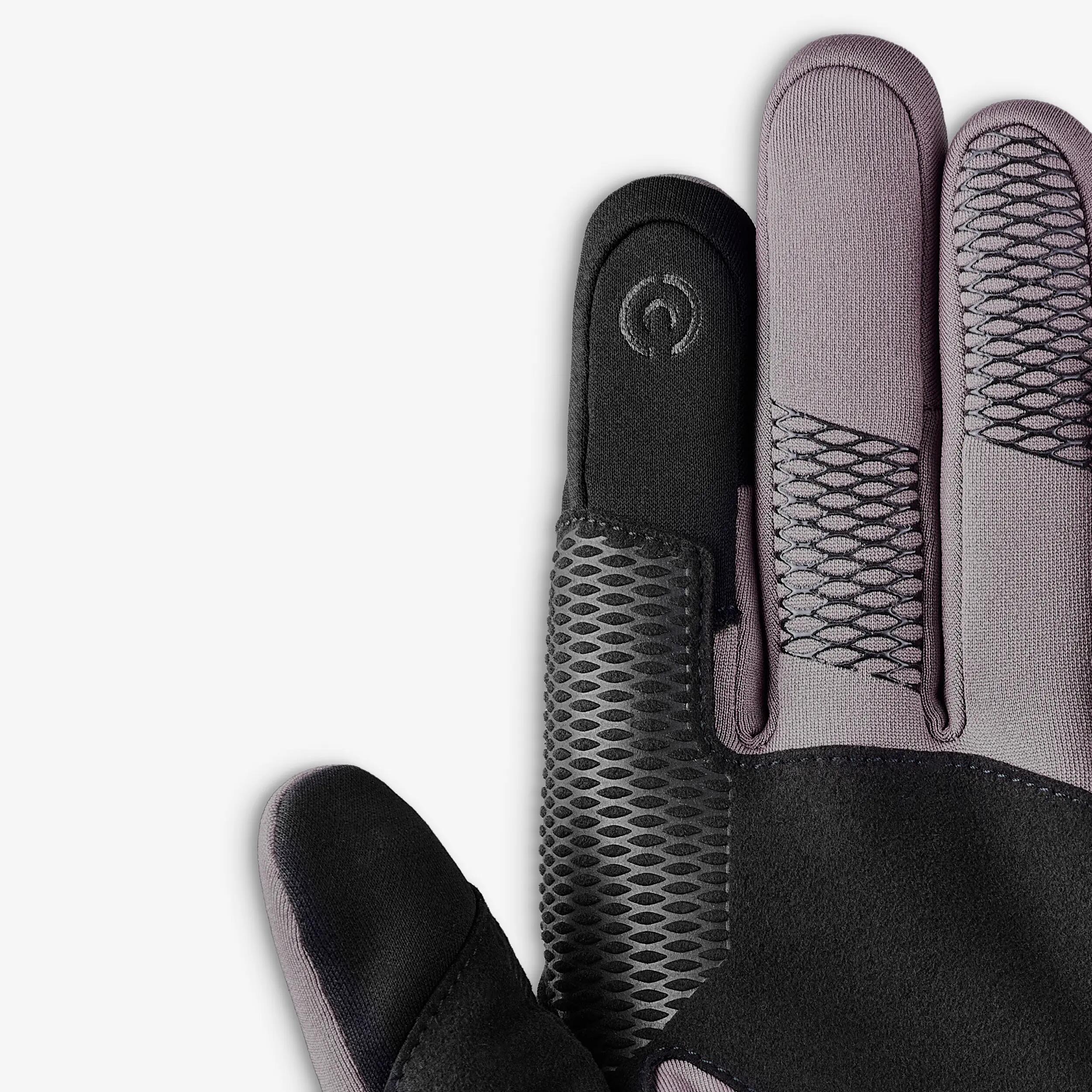 Warm, stretchy trekking gloves, Wilder Brown -  5