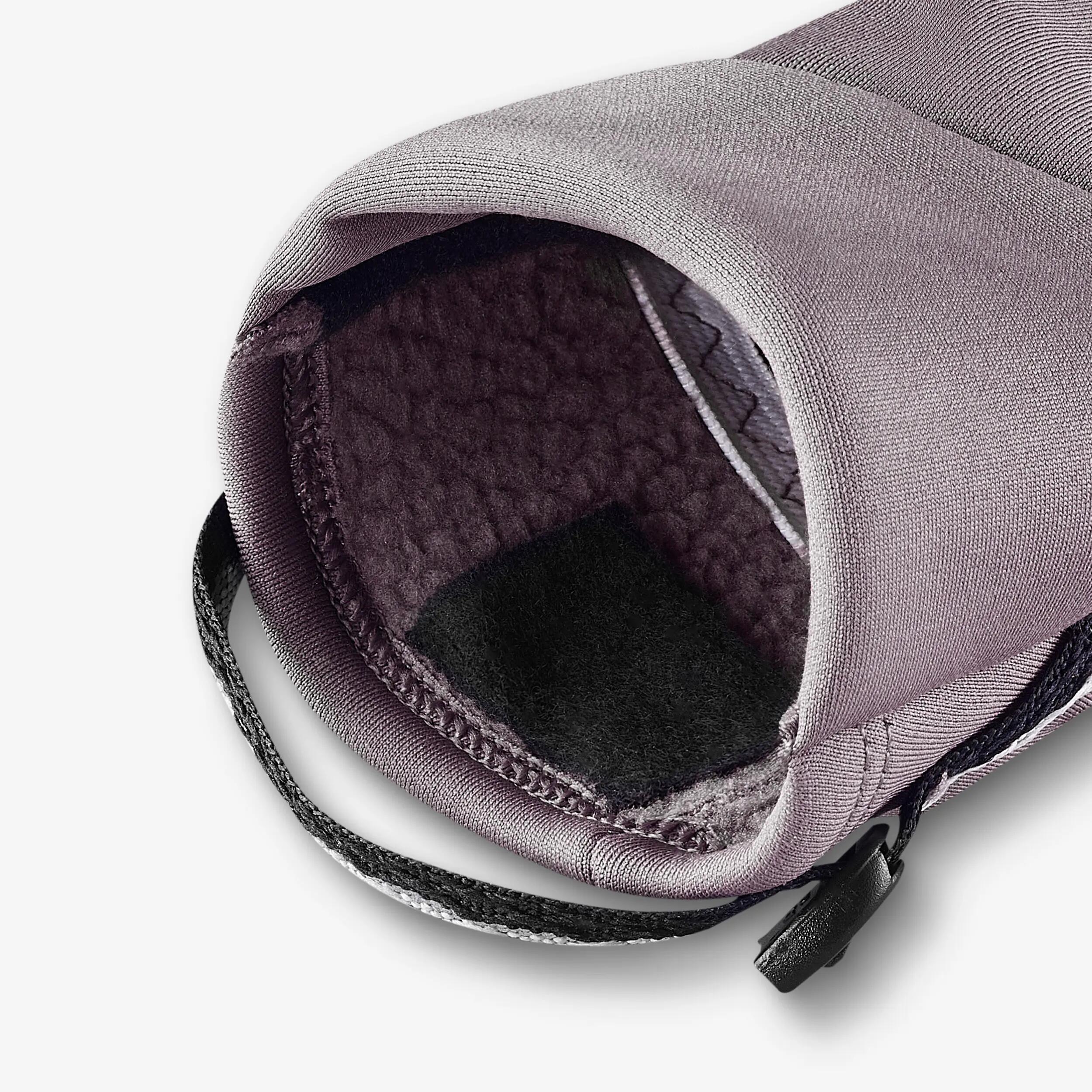 Warm, stretchy trekking gloves, Wilder Brown -  2
