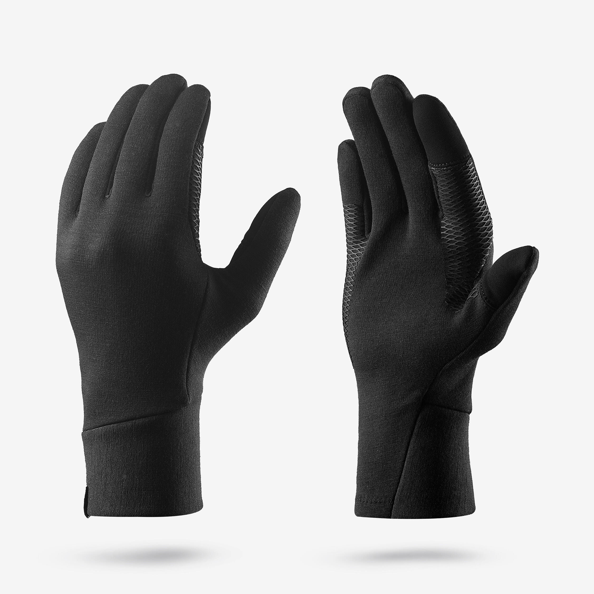 Merino wool glove liners, MT500 black