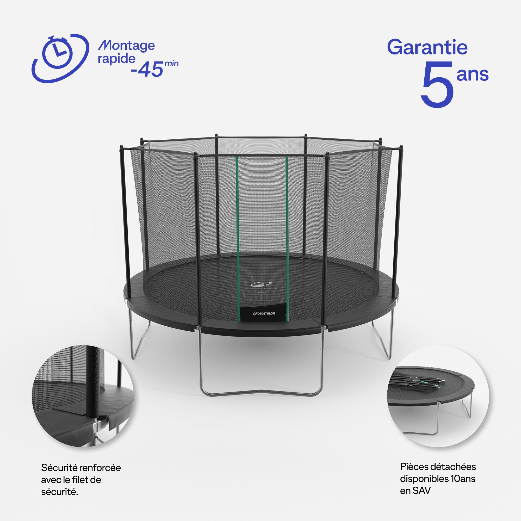 Trampoline 360 avec filet de protection - montage sans outil 2/18