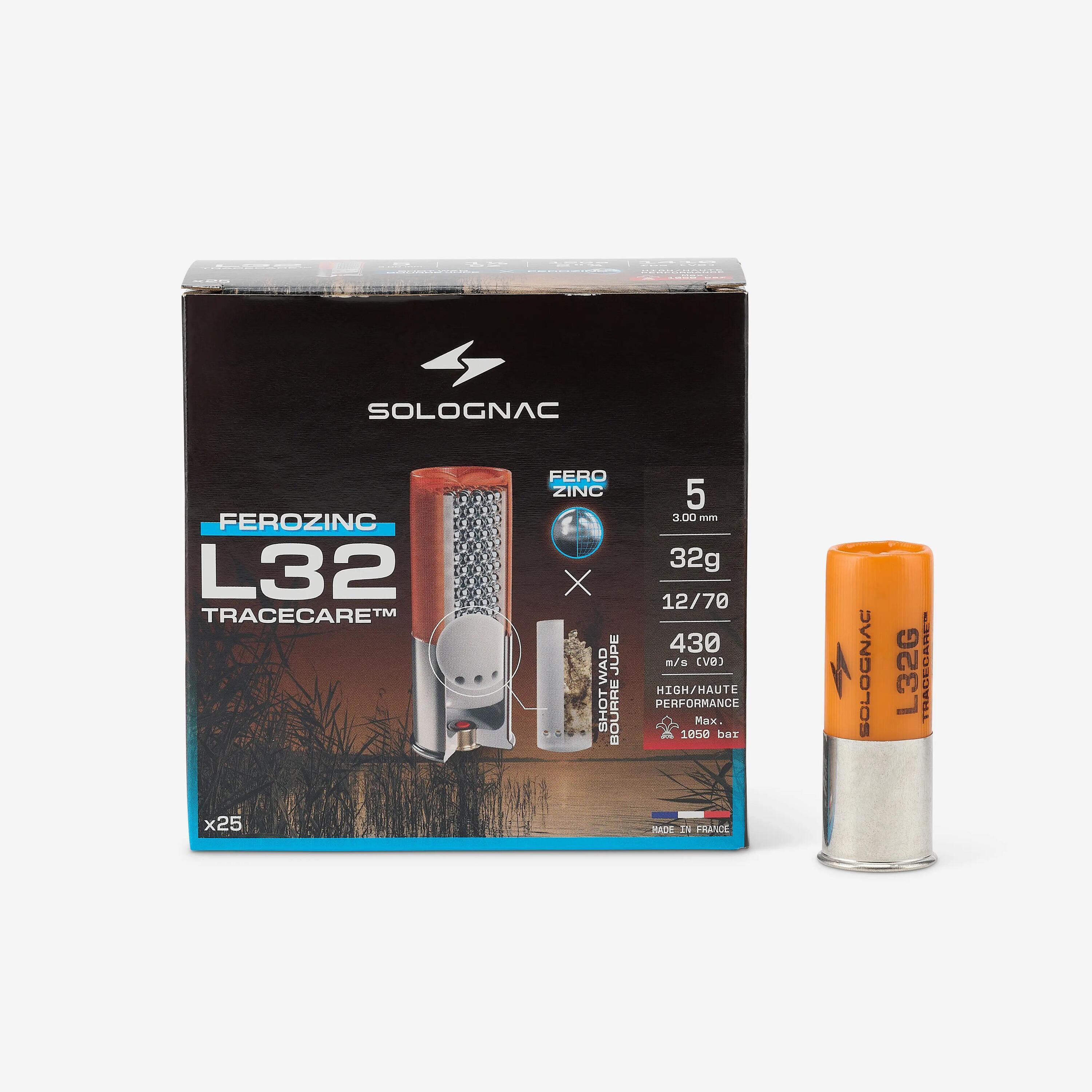 CARTOUCHE L900 32g BD CAL12/70 BILLE FEROZINC N°5 X25 2/5