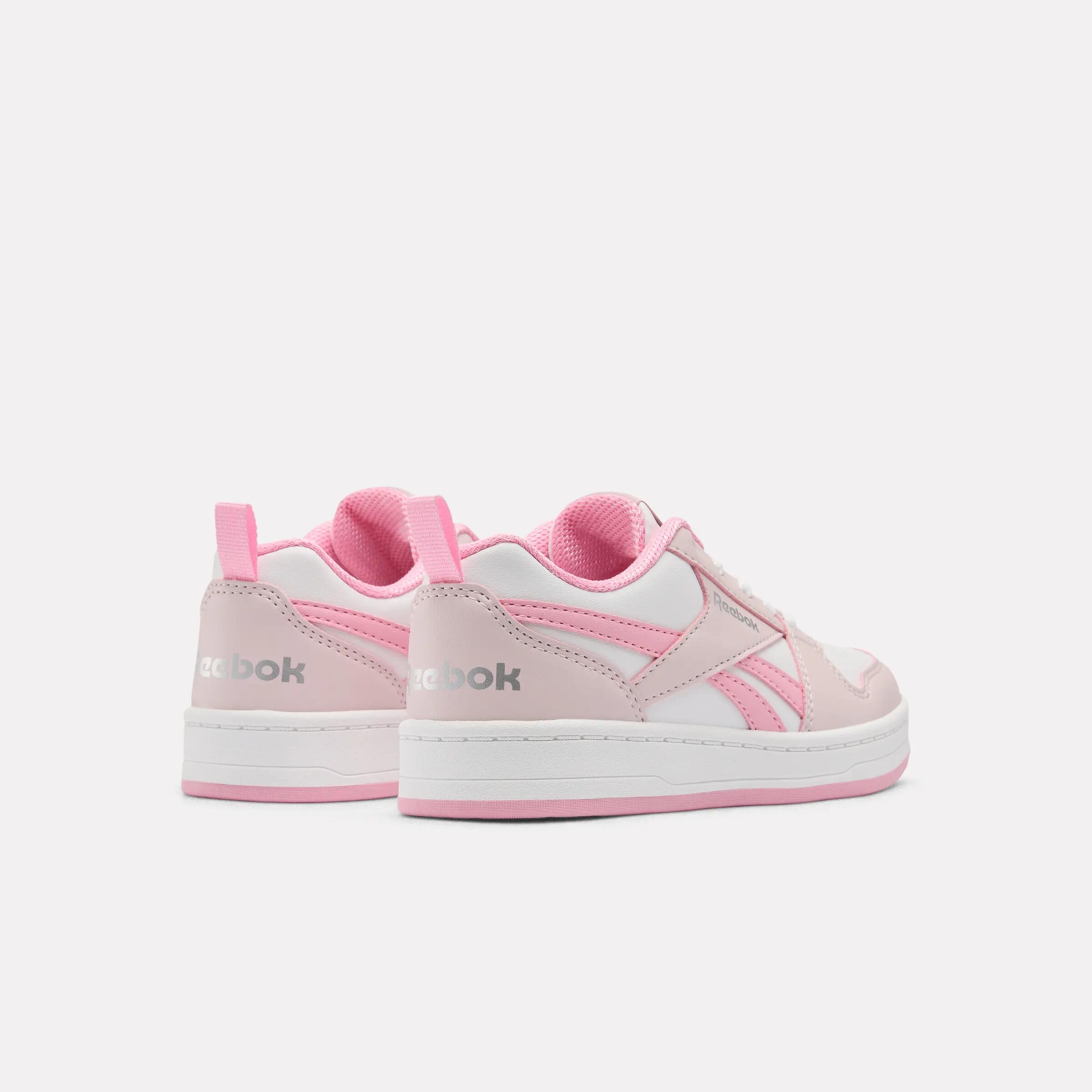Chaussures Reebok de loisirs enfant PRIME GIRL à lacets Blanche et Rose 7/7