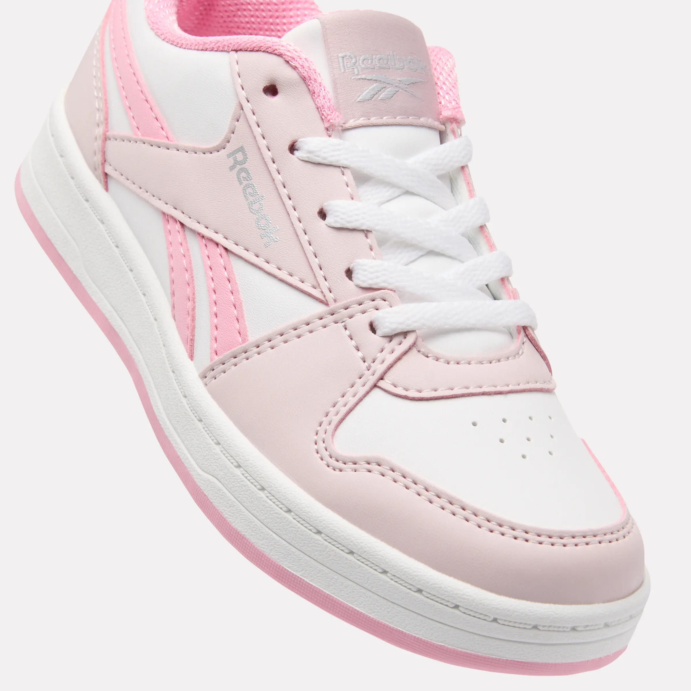 Chaussures Reebok de loisirs enfant PRIME GIRL à lacets Blanche et Rose 3/7