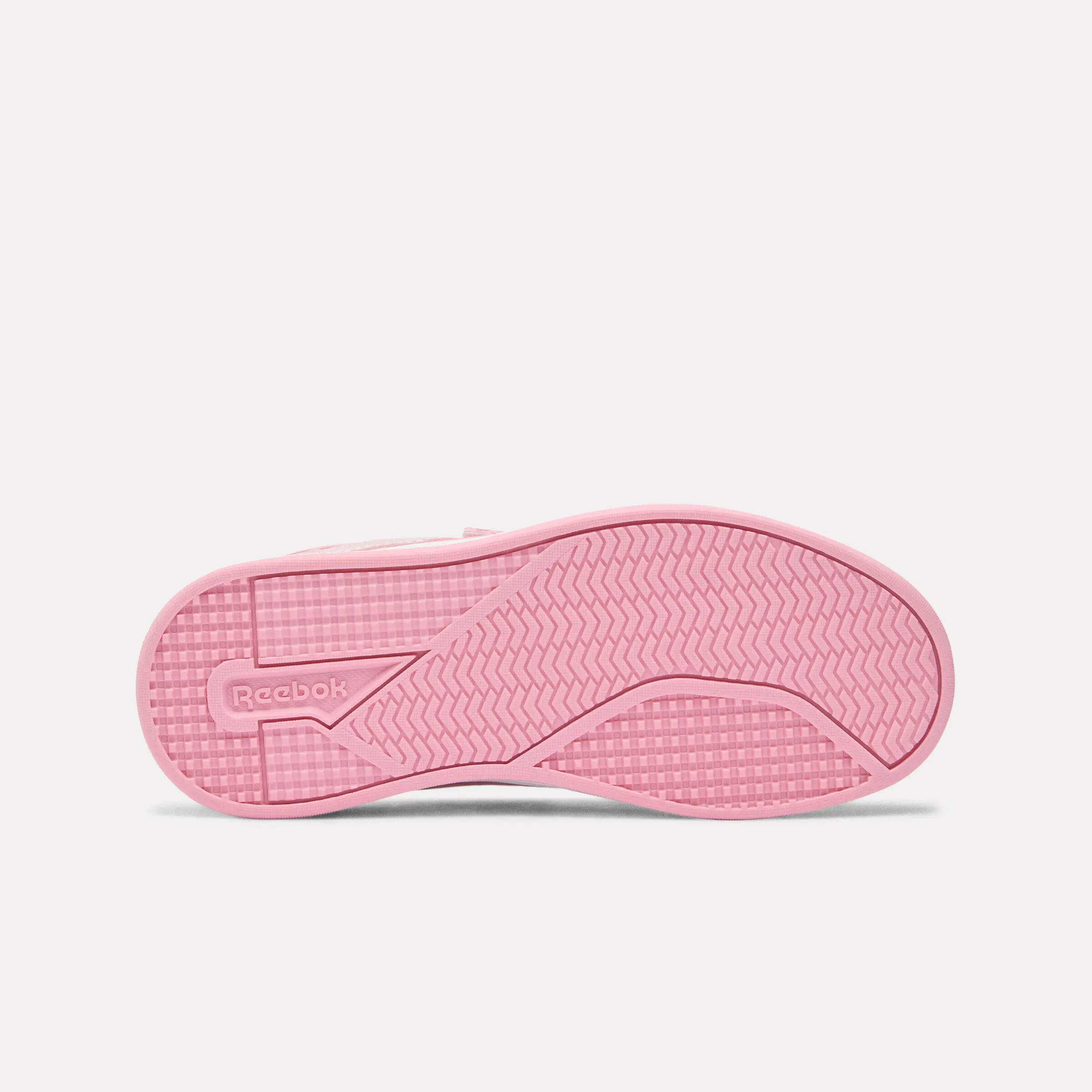Chaussures Reebok de loisirs enfants PRIME GIRL Velcro blanches et rose 5/7