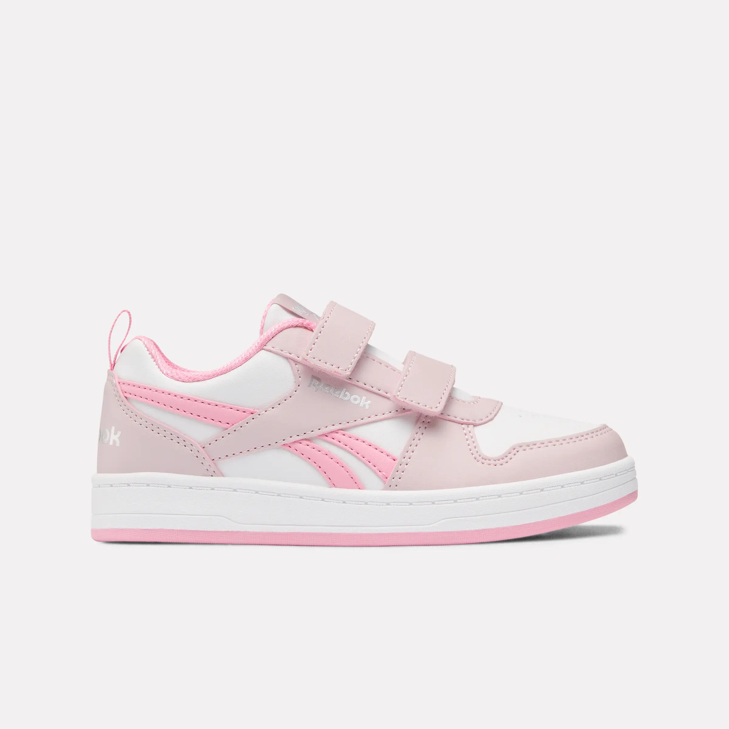 Chaussures Reebok de loisirs enfants PRIME GIRL Velcro blanches et rose 2/7