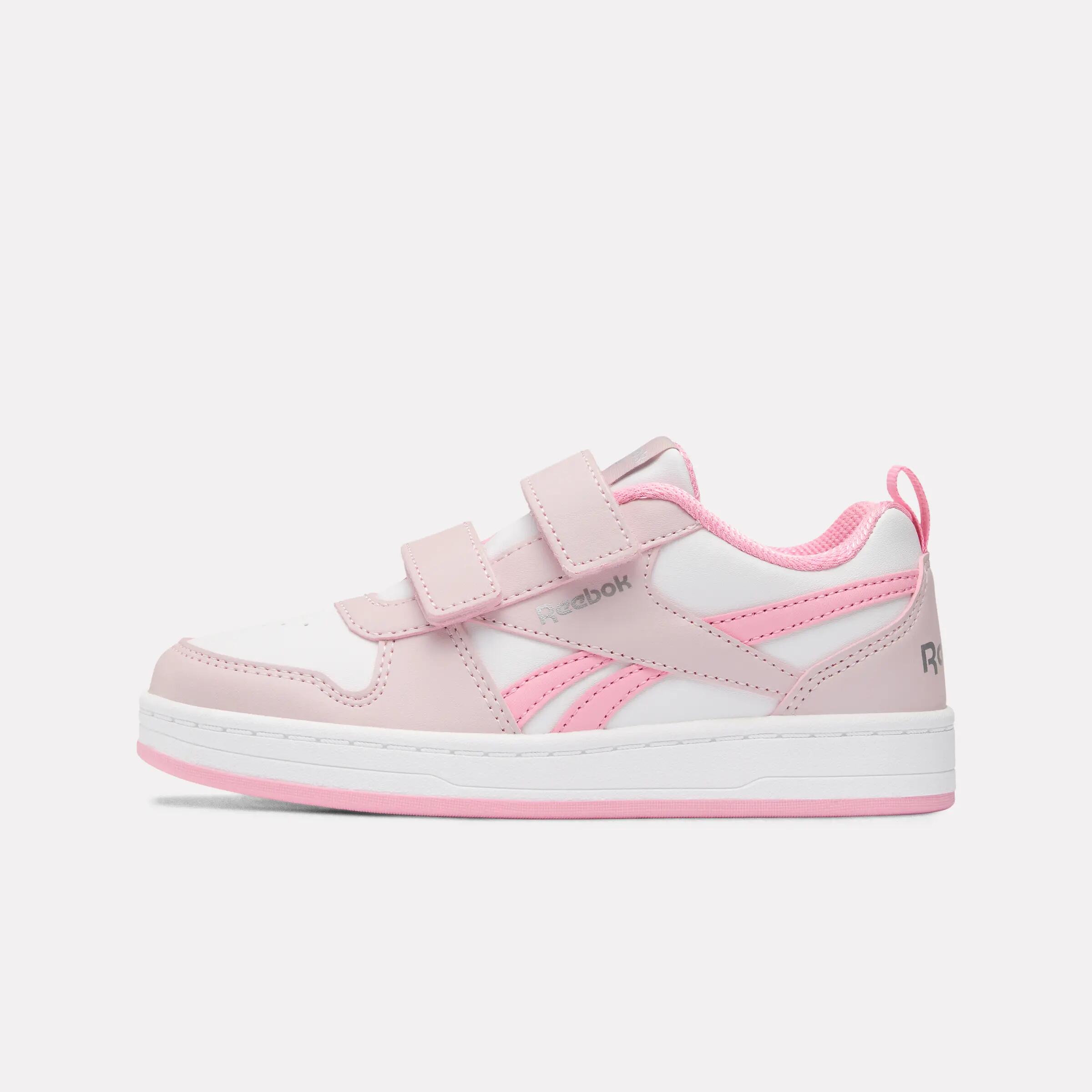 Chaussures Reebok de loisirs enfants PRIME GIRL Velcro blanches et rose 7/7