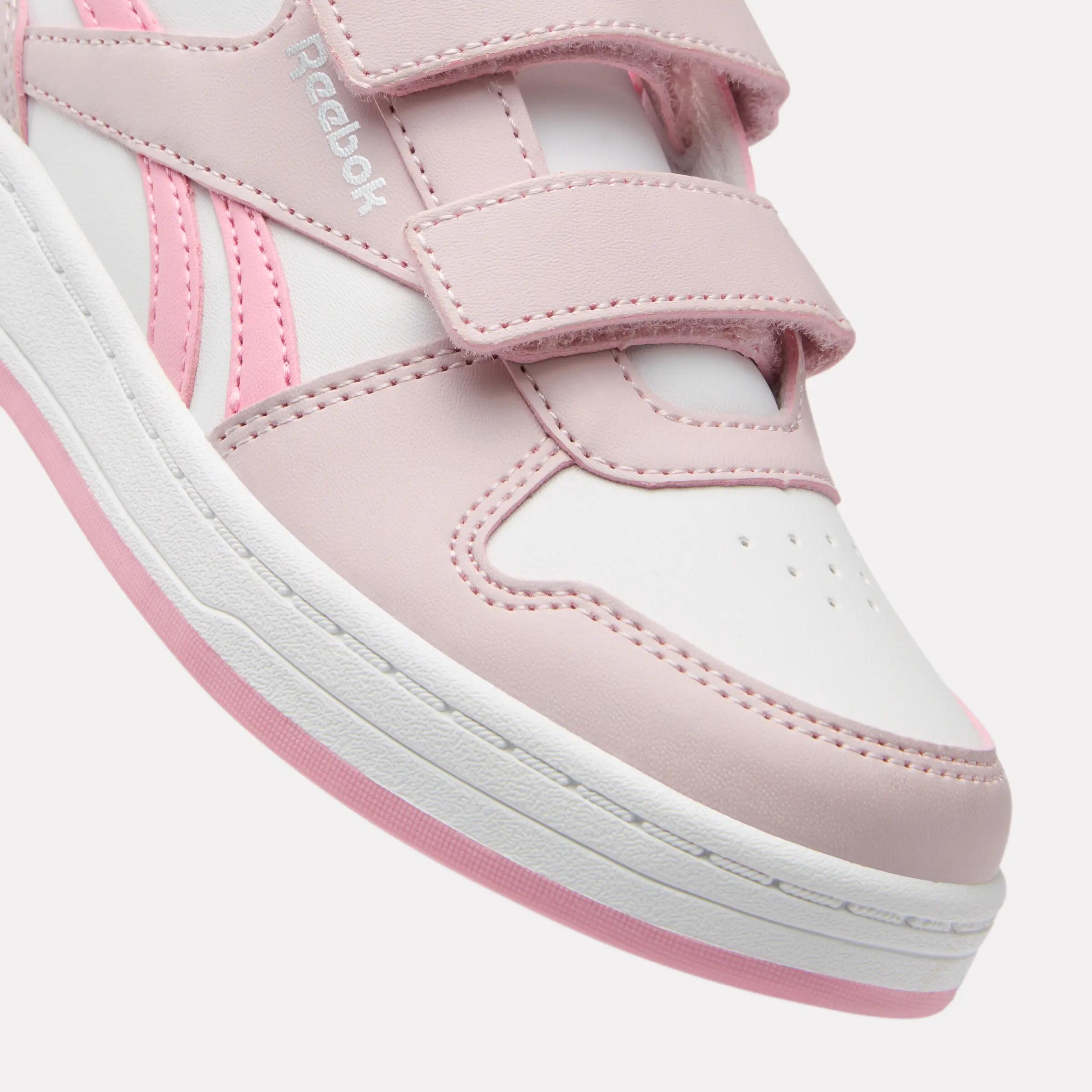 Chaussures Reebok de loisirs enfants PRIME GIRL Velcro blanches et rose 3/7