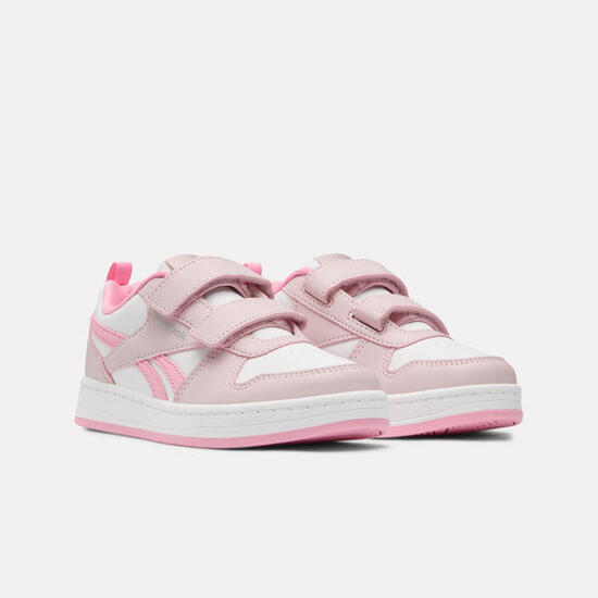 Chaussures Reebok de loisirs enfants PRIME GIRL Velcro blanches et rose