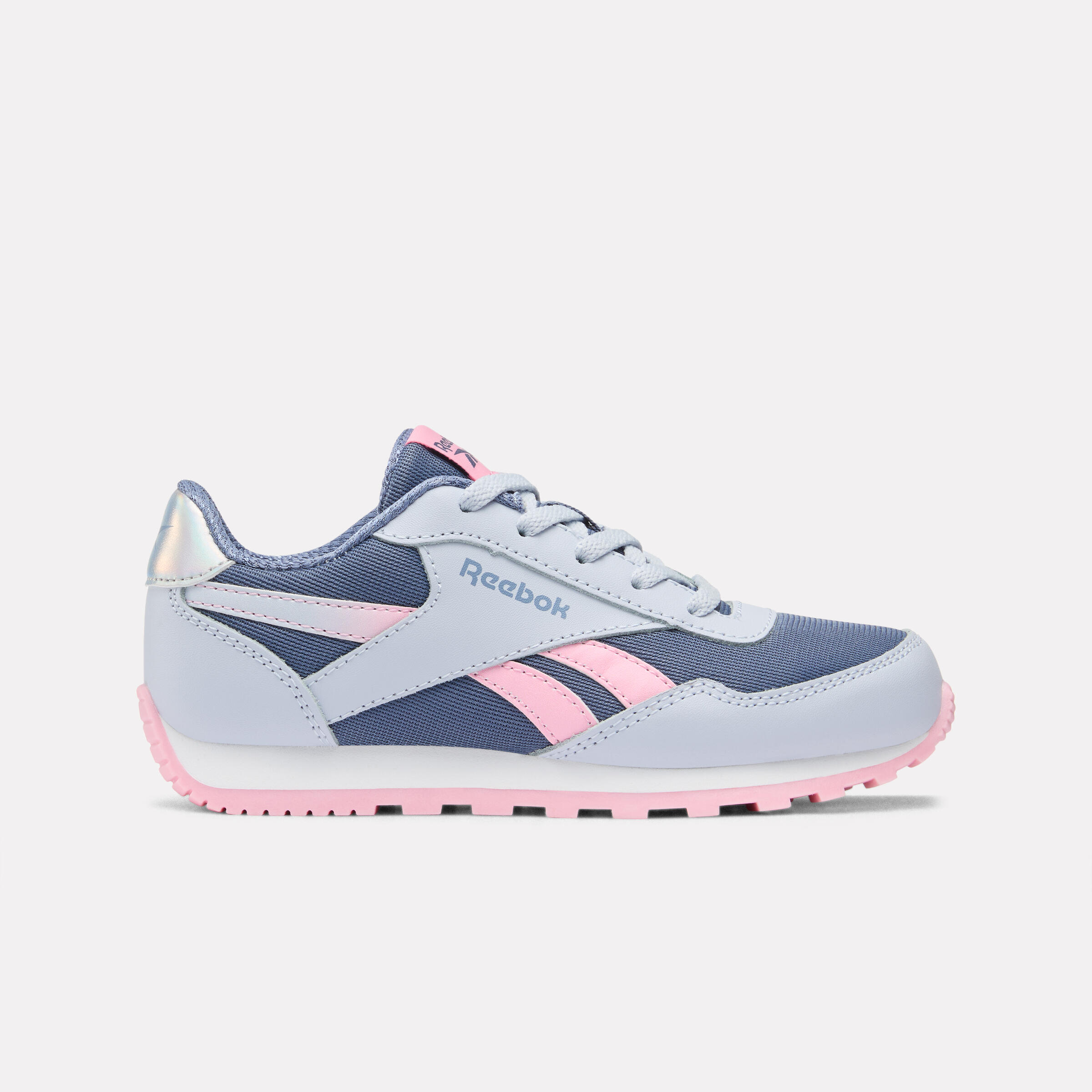 Reebok Retro Enfants Glide Girl Bleus Grises Et Roses
