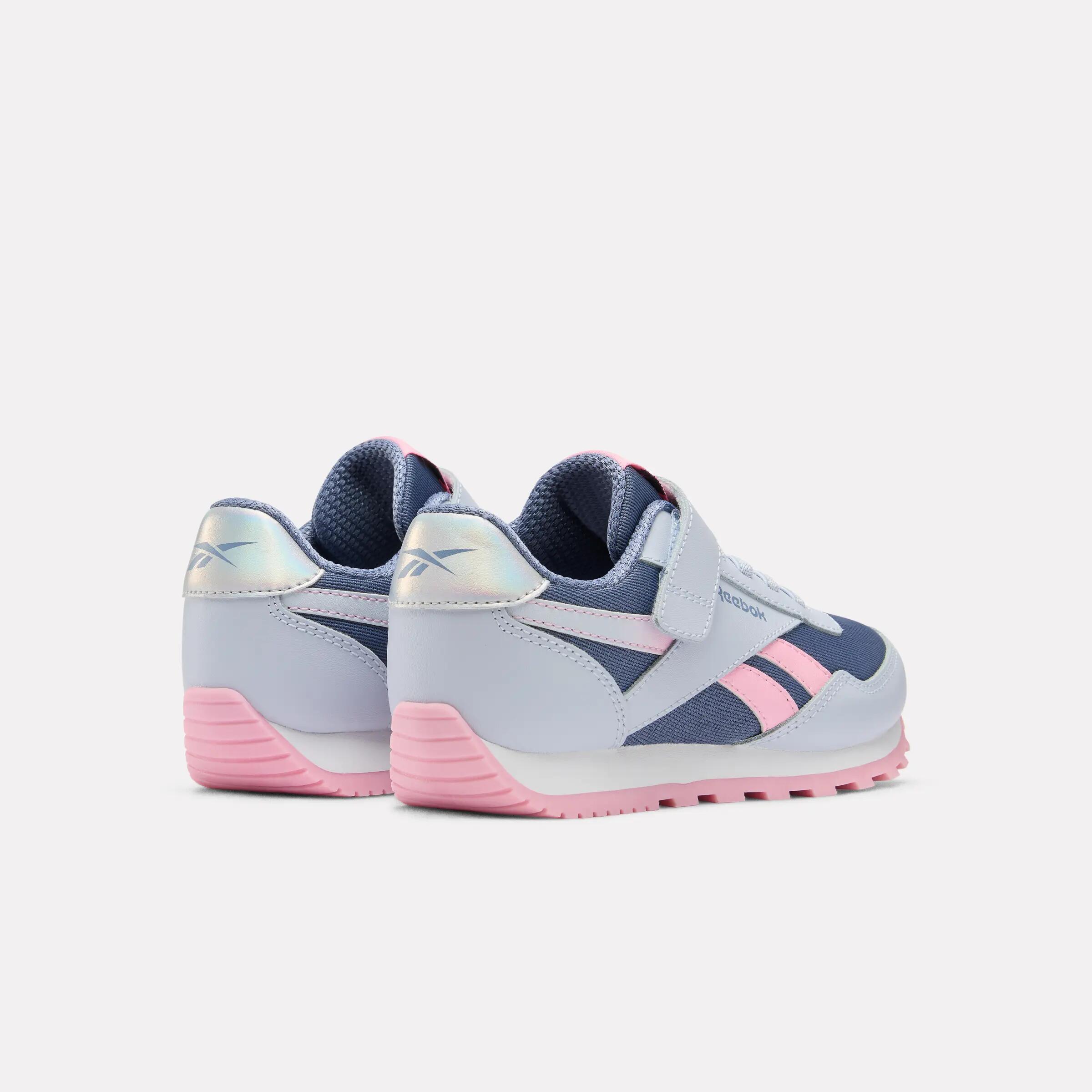 Chaussures Reebok rétro enfants Glide Girl Bleus/ Grises/ Blanches 8/8