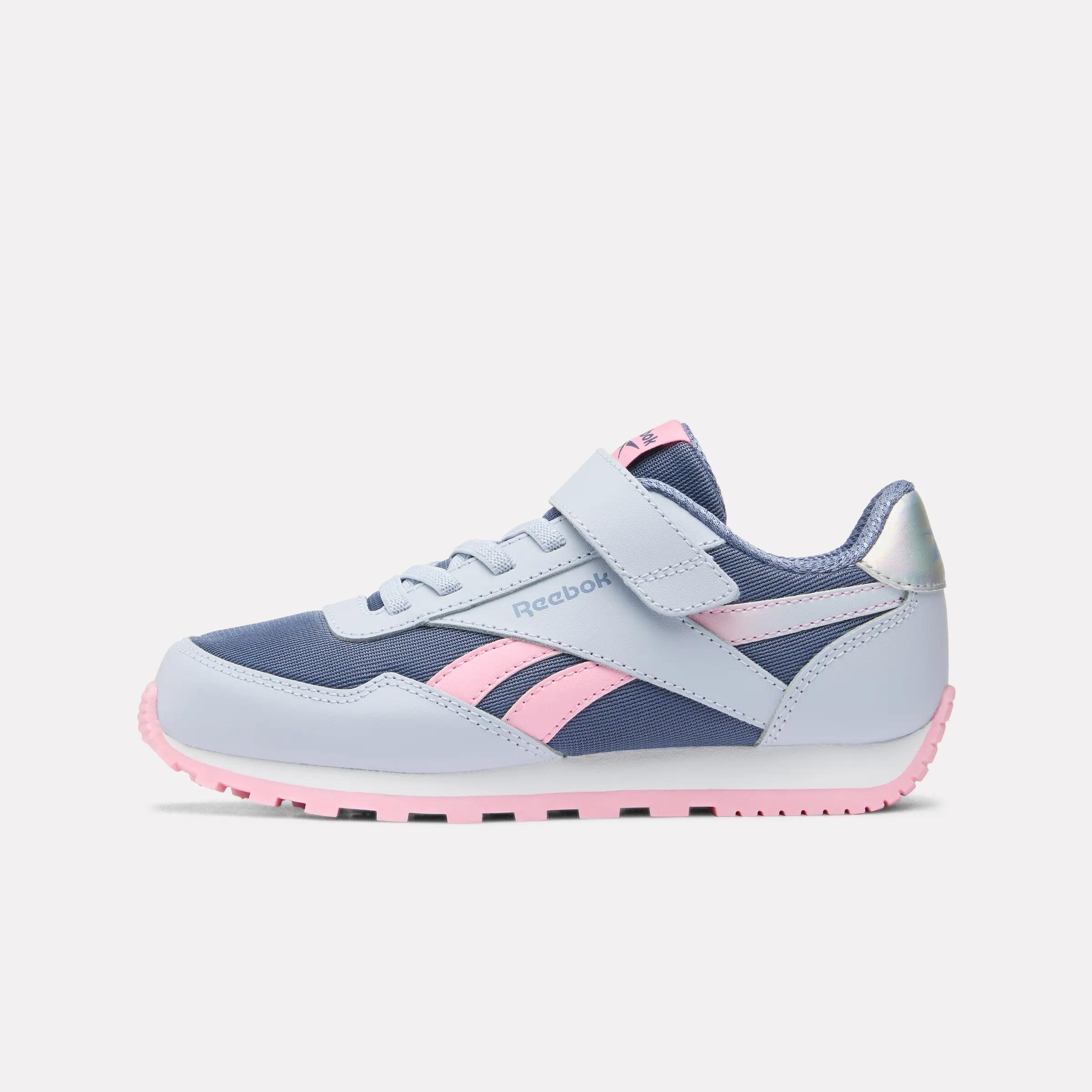 Chaussures Reebok rétro enfants Glide Girl Bleus/ Grises/ Blanches 6/8